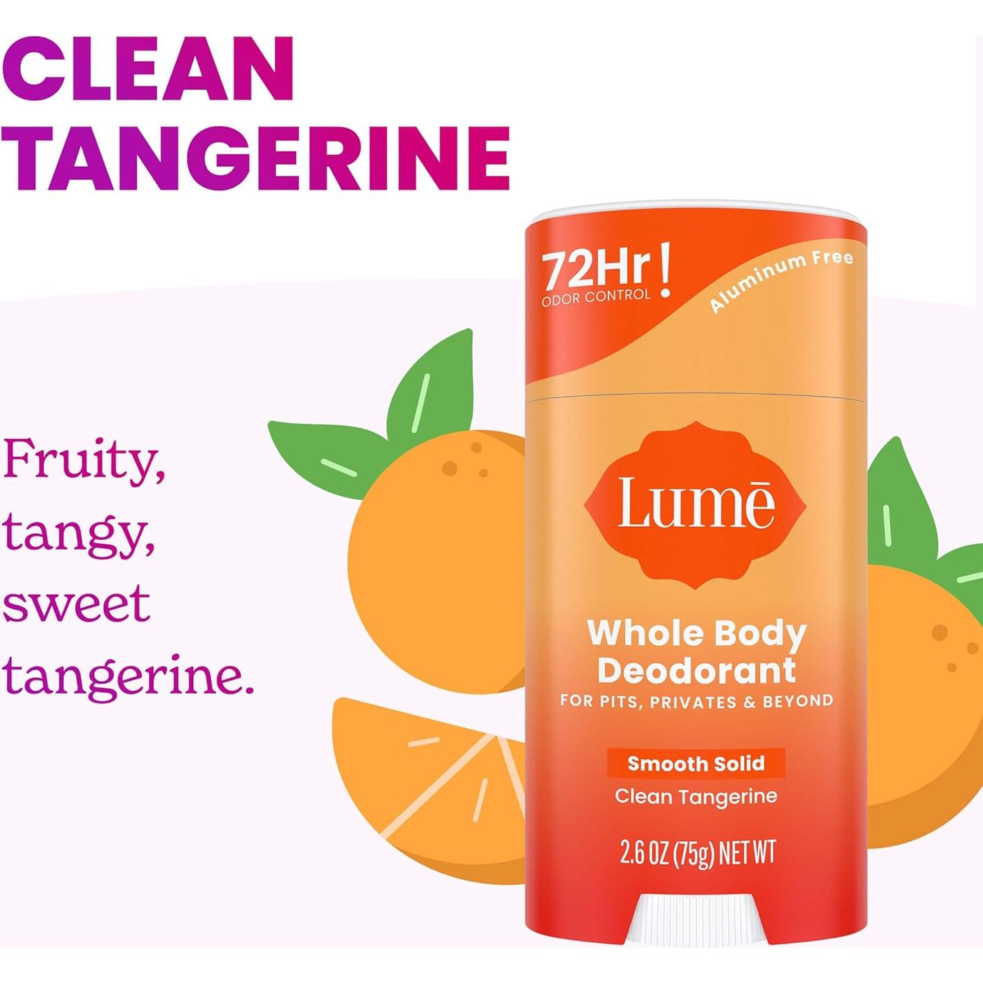 Desodorante Corporal Lume - Control de Olores 72h - Mandarina Limpia
