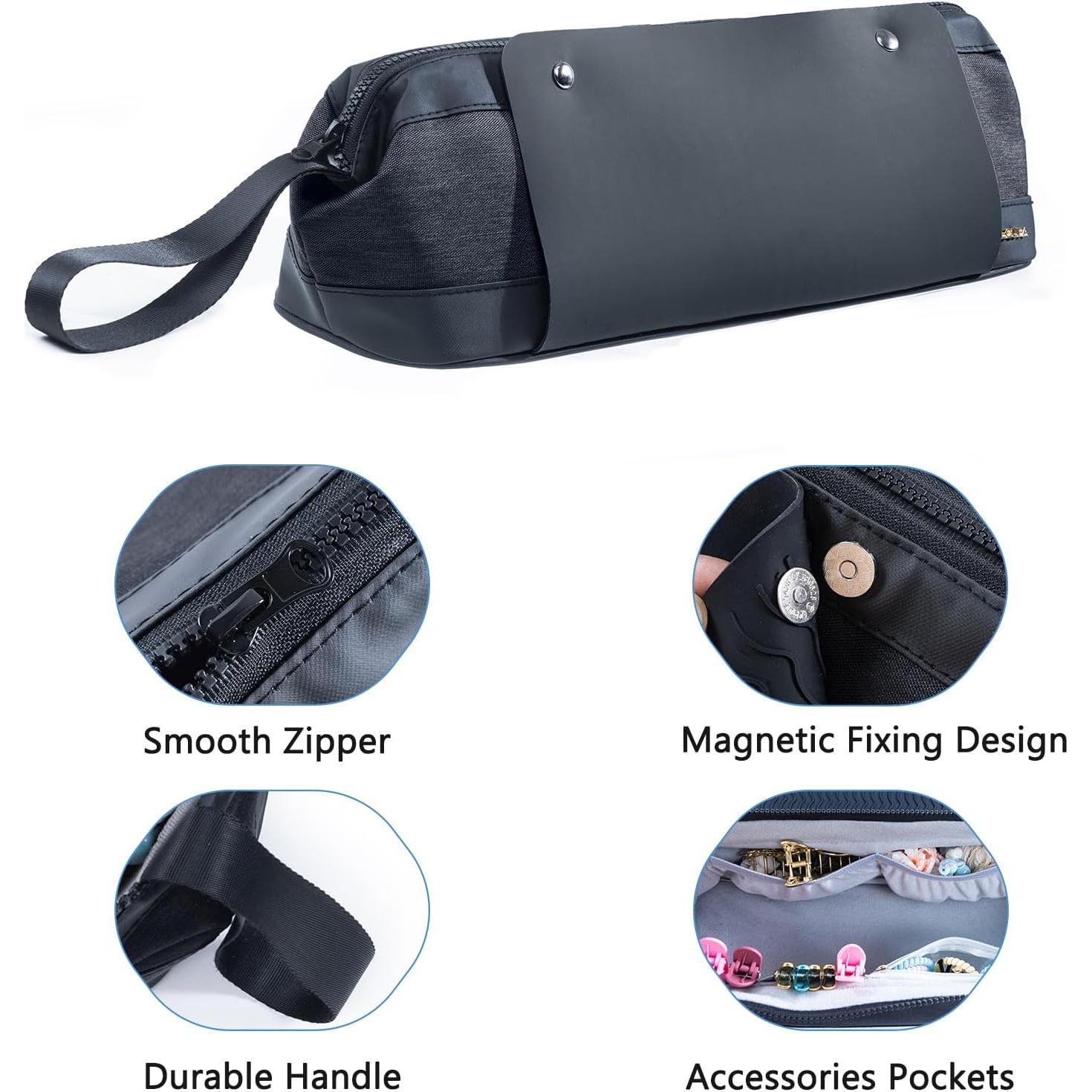 Bolsa de Viaje para Herramientas de Cabello ELCUPA 2EN1 con Alfombrilla