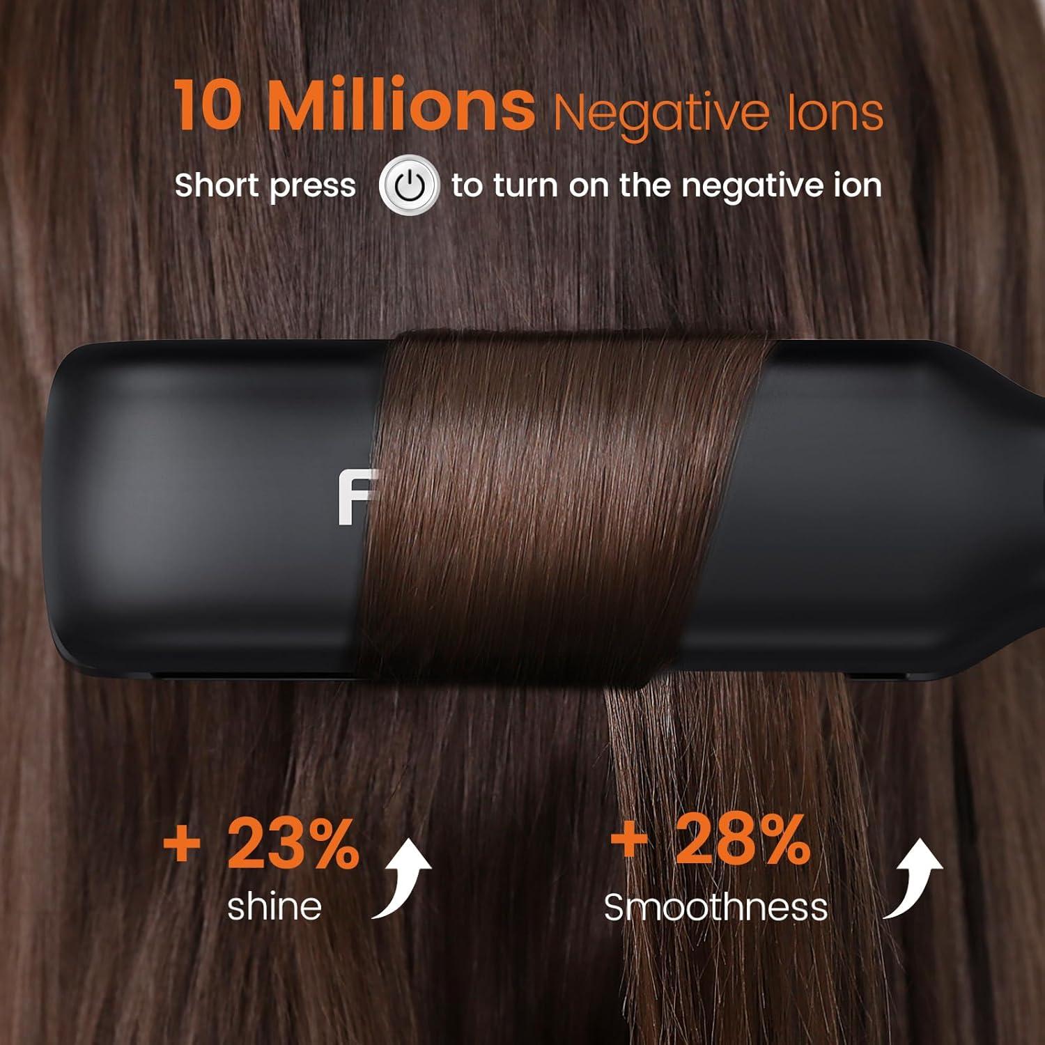 Plancha de Pelo Profesional Faszin FHS-M003 1.65" Titanio