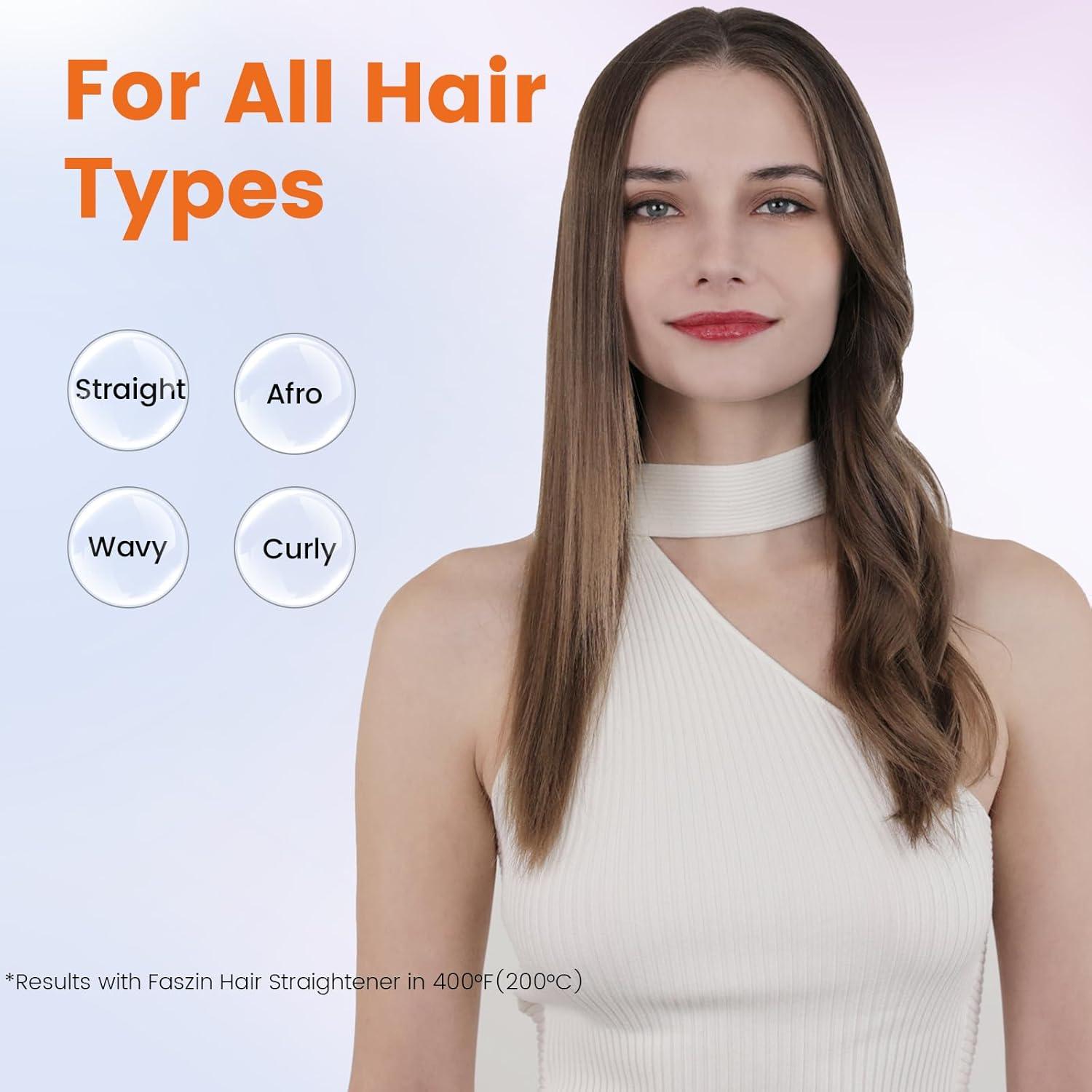 Plancha de Pelo Profesional Faszin FHS-M003 1.65" Titanio