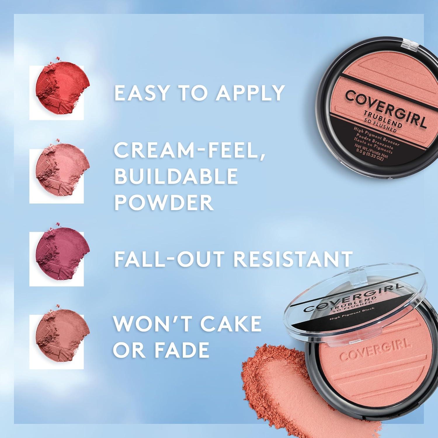 Rubor en Polvo Covergirl Trublend So Flushed 9.4 g Coral Crush