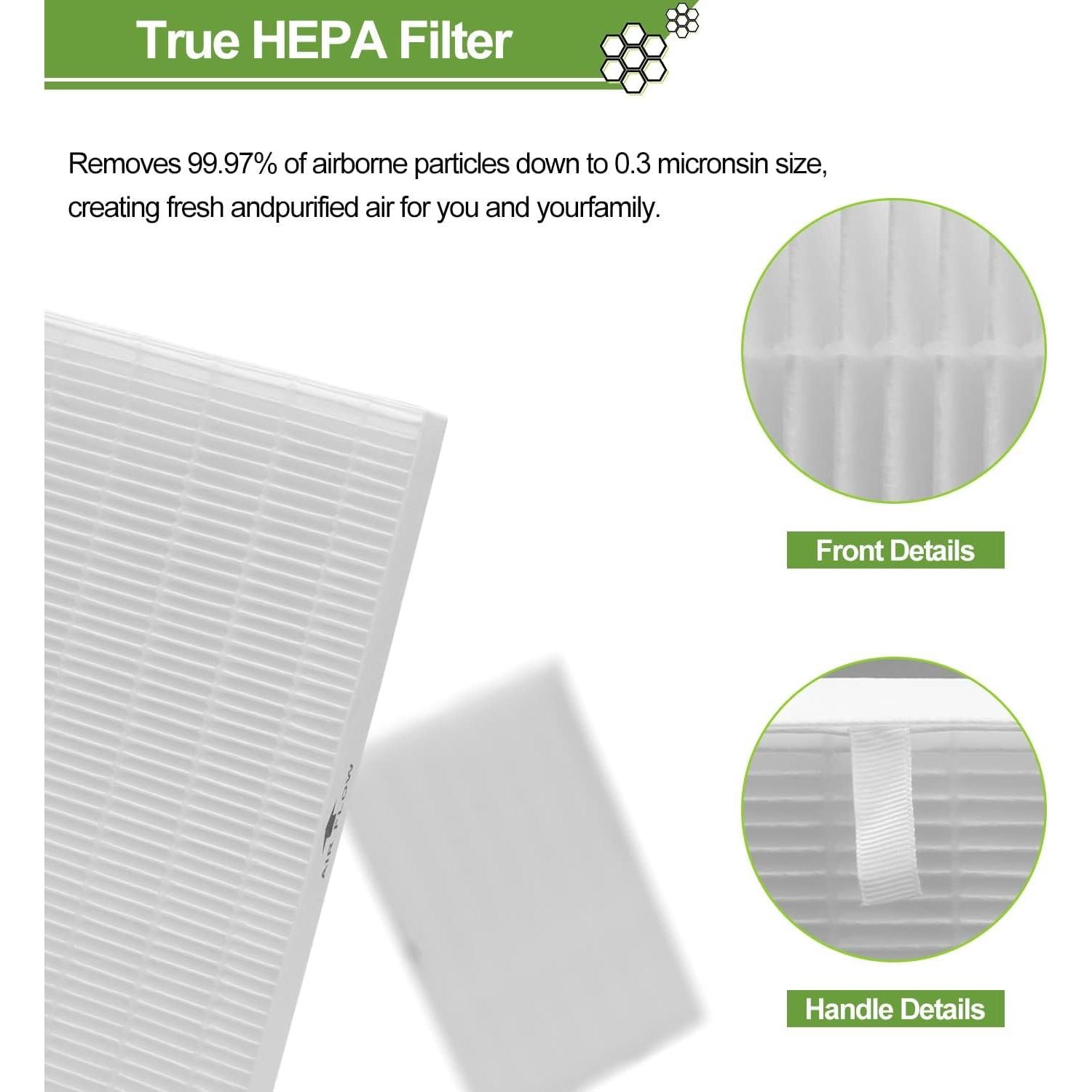 Filtro HEPA Smilyan R para Purificadores Honeywell HPA300 - 9 Piezas