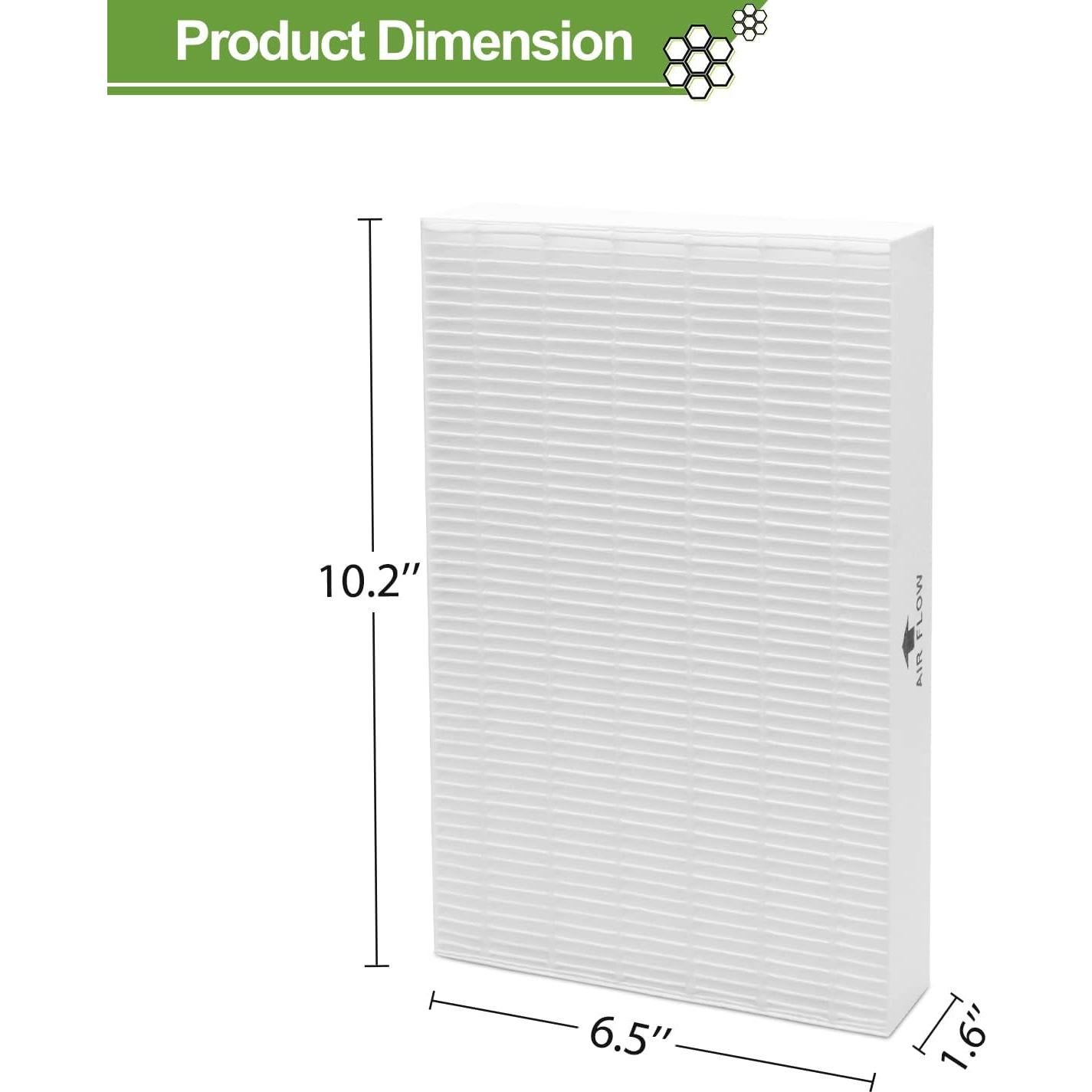 Filtro HEPA Smilyan R para Purificadores Honeywell HPA300 - 9 Piezas