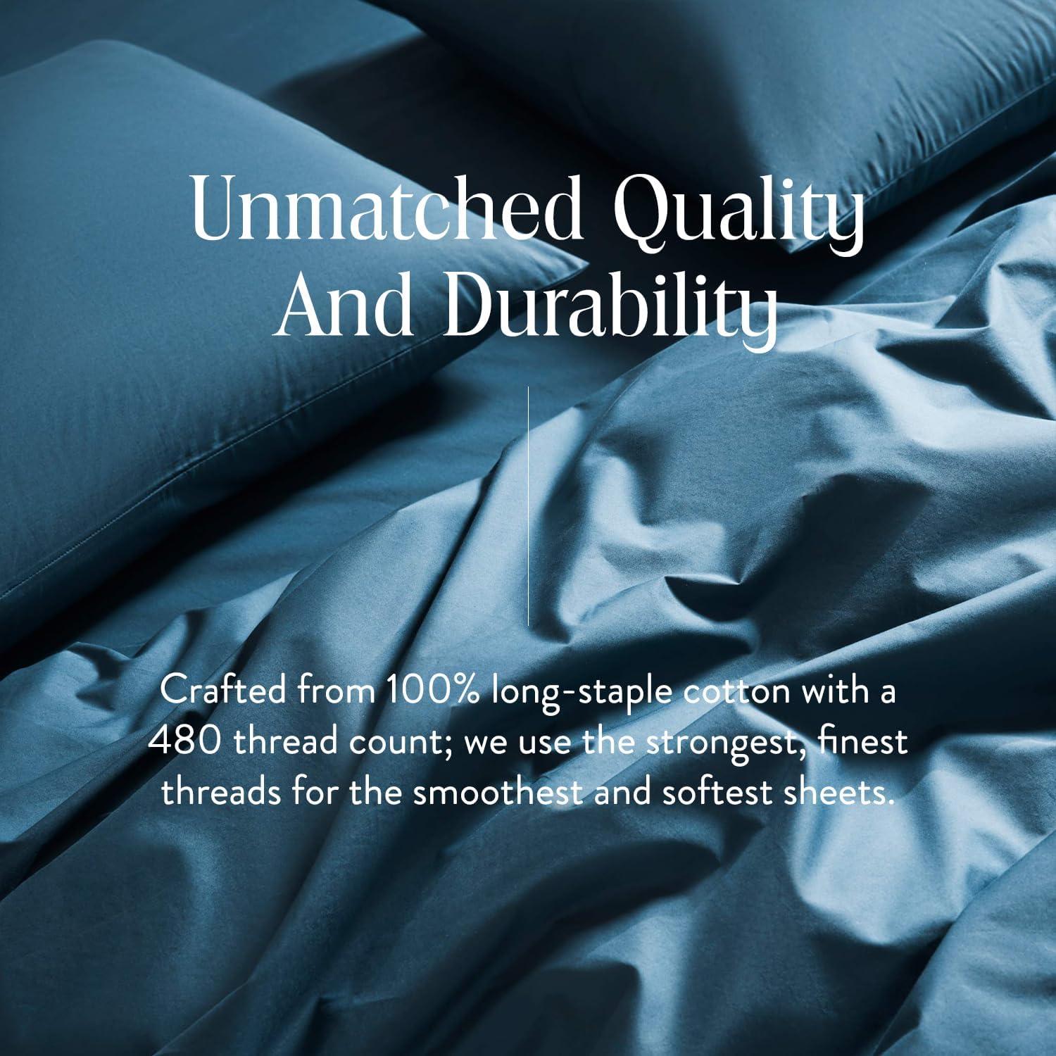 Juego de Sábanas de Lujo Brooklinen 4 Piezas Individual Algodón