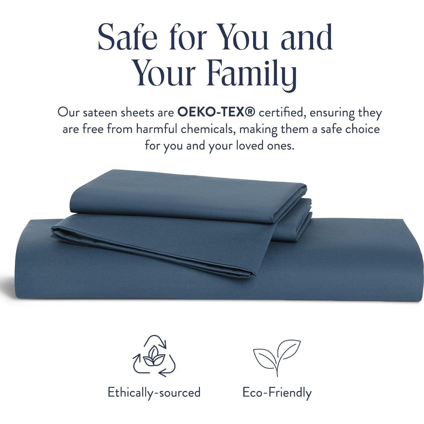 Juego de Sábanas de Lujo Brooklinen 4 Piezas Individual Algodón