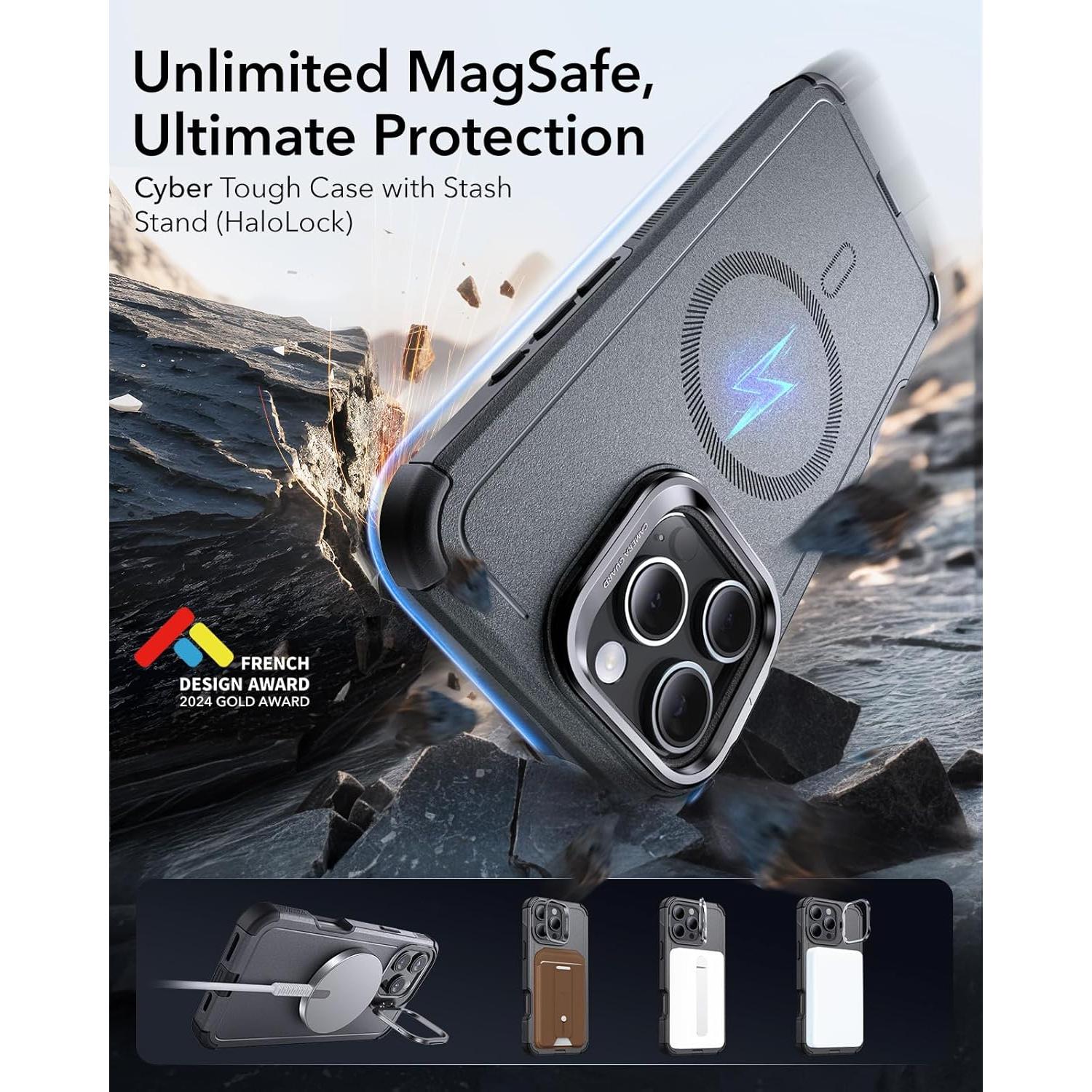 Funda ESR para iPhone 16 Pro Max con soporte magnético