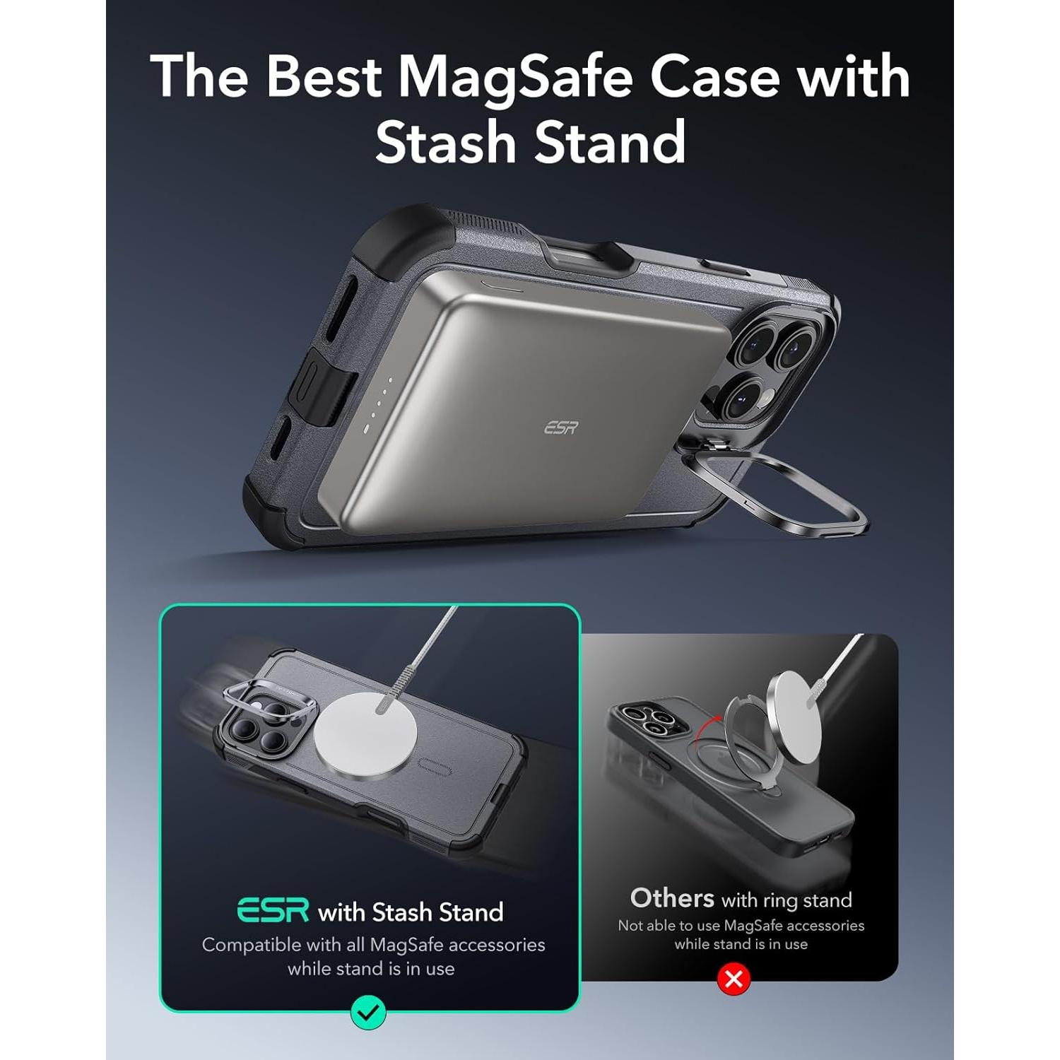 Funda ESR para iPhone 16 Pro Max con soporte magnético