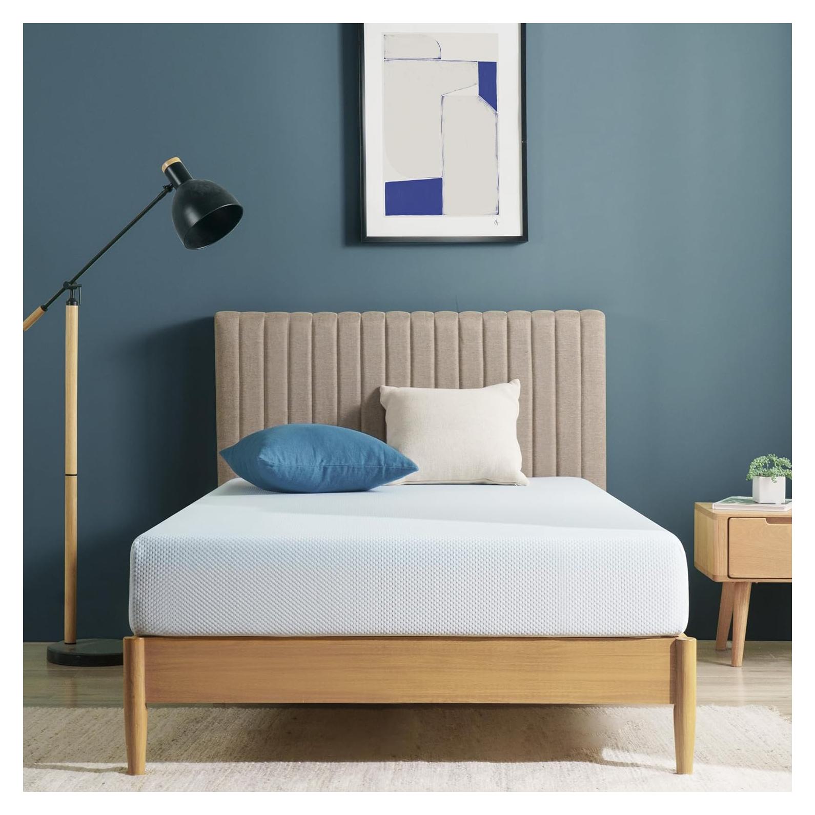 Colchón ZINUS Espuma Viscoelástica 15 cm Té Verde Enfriador