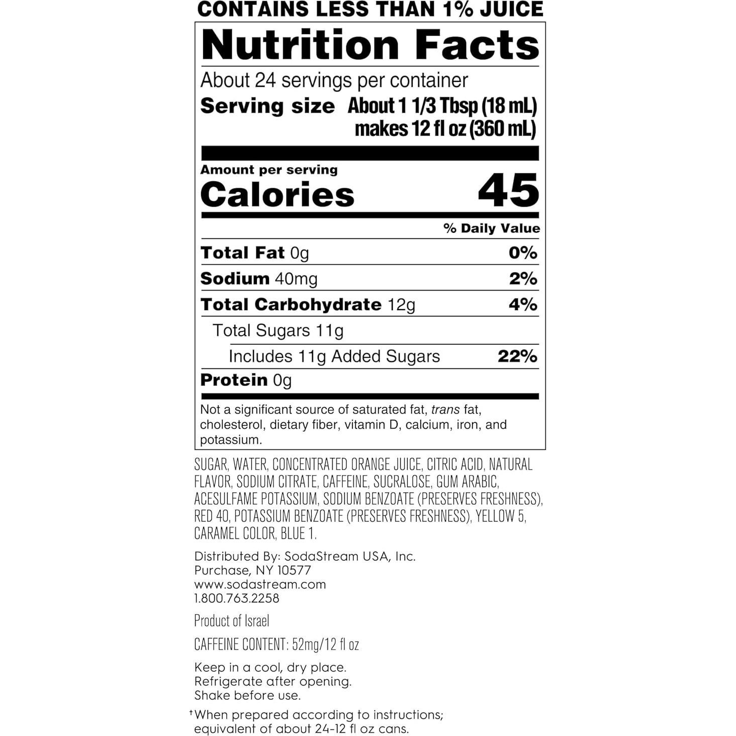 Mezcla de Bebida SodaStream Mtn Dew Code Red 440ml - Paquete de 4