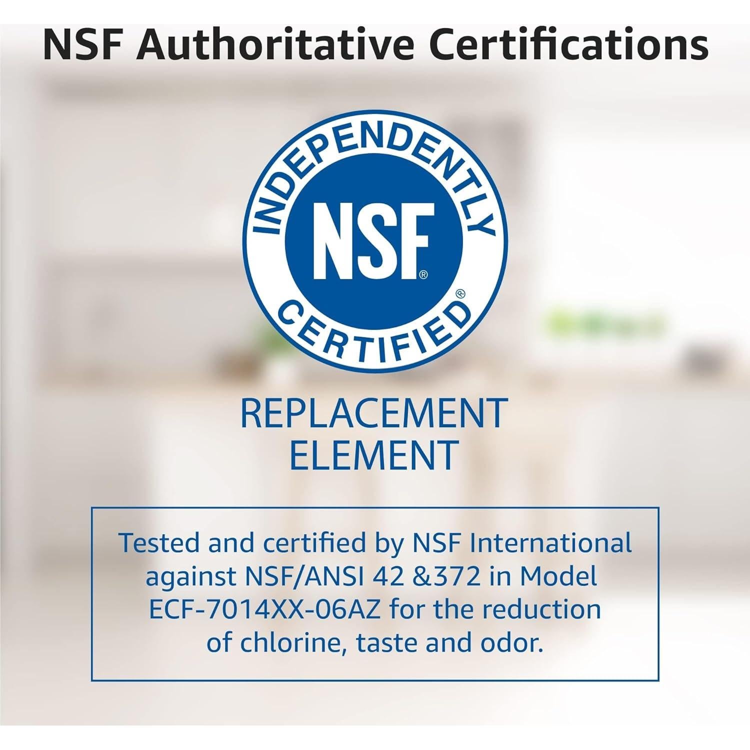 Filtro de agua de jarra Overbest, 2 unidades, NSF 42 y 372