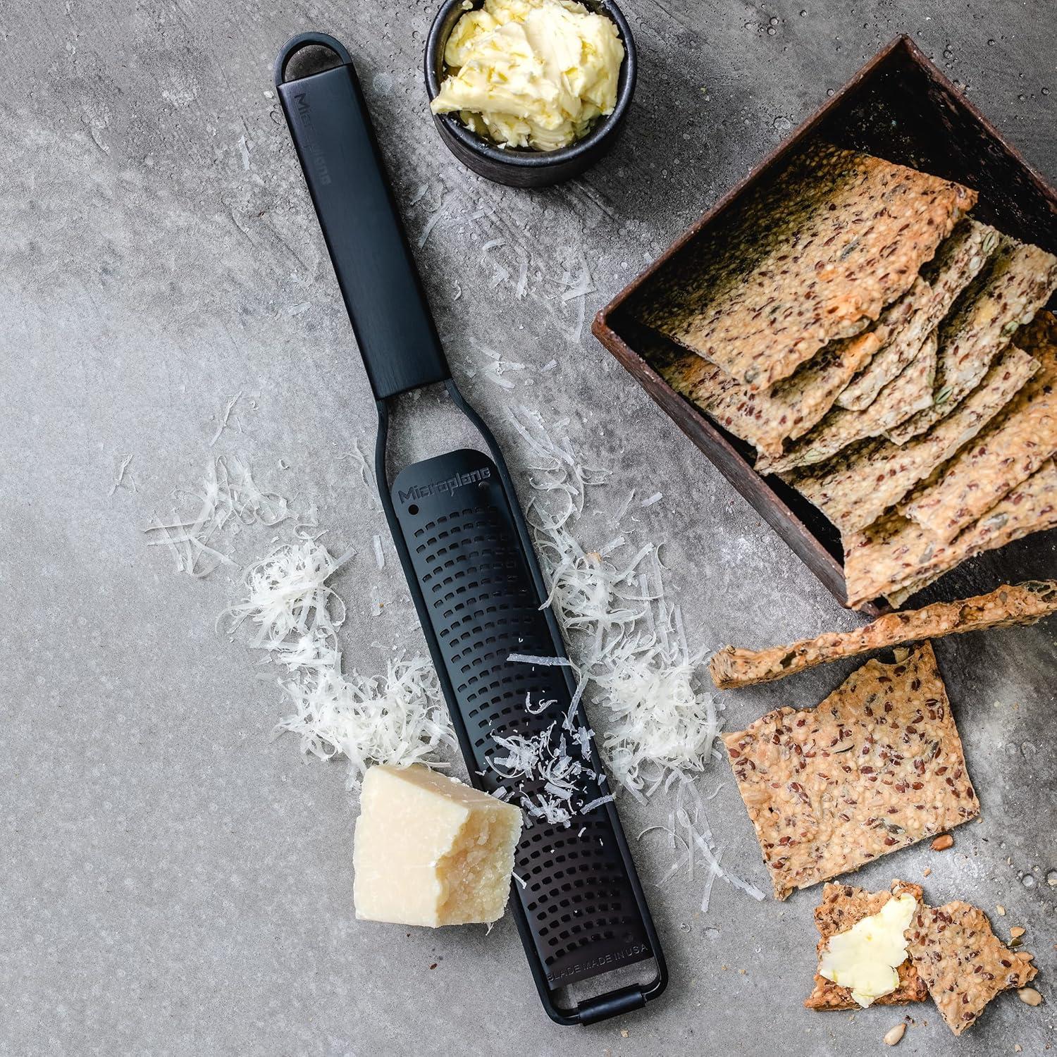 Rallador Zester Microplane 43020E Acero Inoxidable Negro