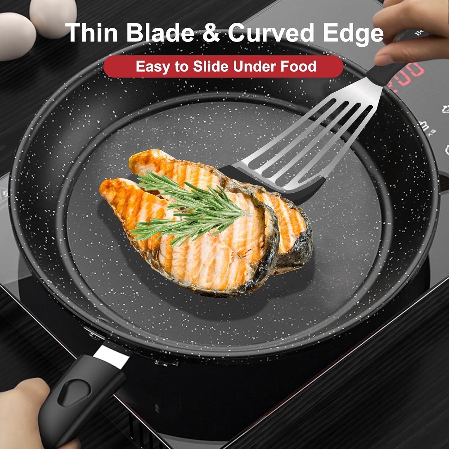 Juego de Espátulas de Pescado Beijiyi 2 Piezas Silicona 31.2 cm