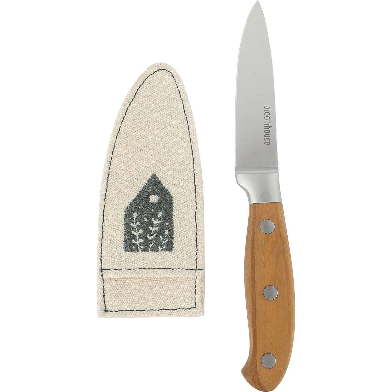Cuchillo de Pelar Bloomhouse 10.16 cm Acero Alemán Mango Madera