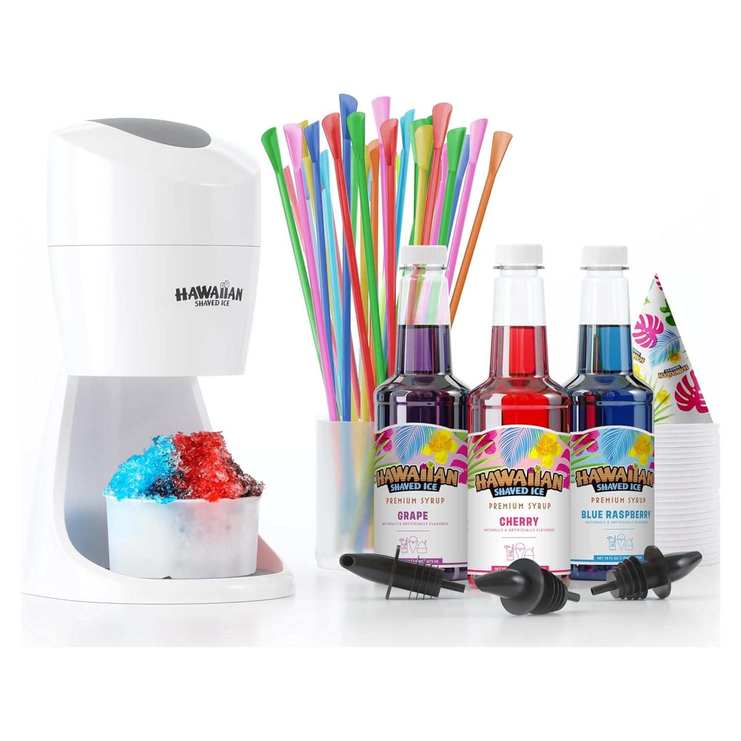 Máquina de Hielo Raspado Eléctrica S900A Hawaiian - Kit Completo