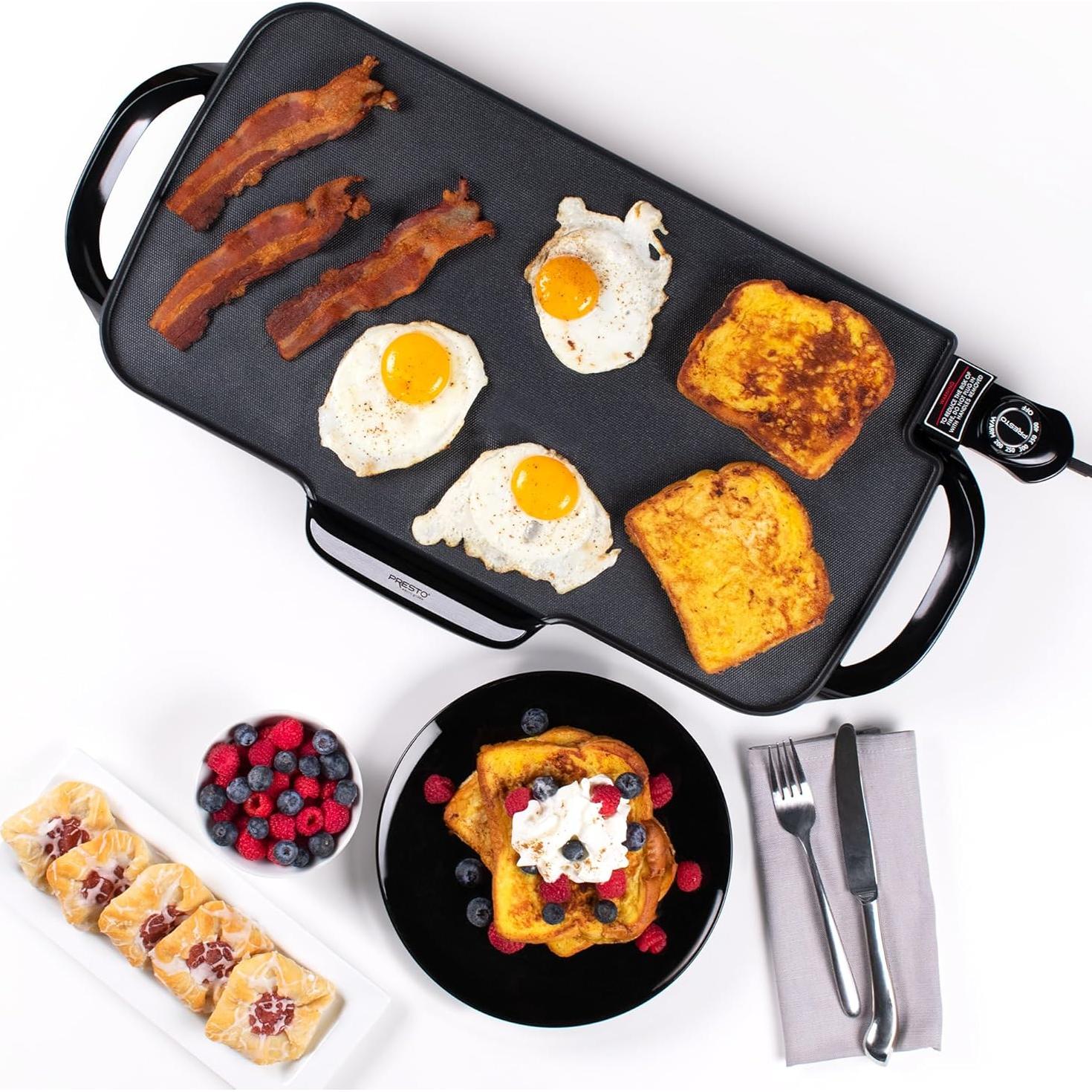 Plancha Eléctrica Presto 07061 56 cm con Mangos Desmontables