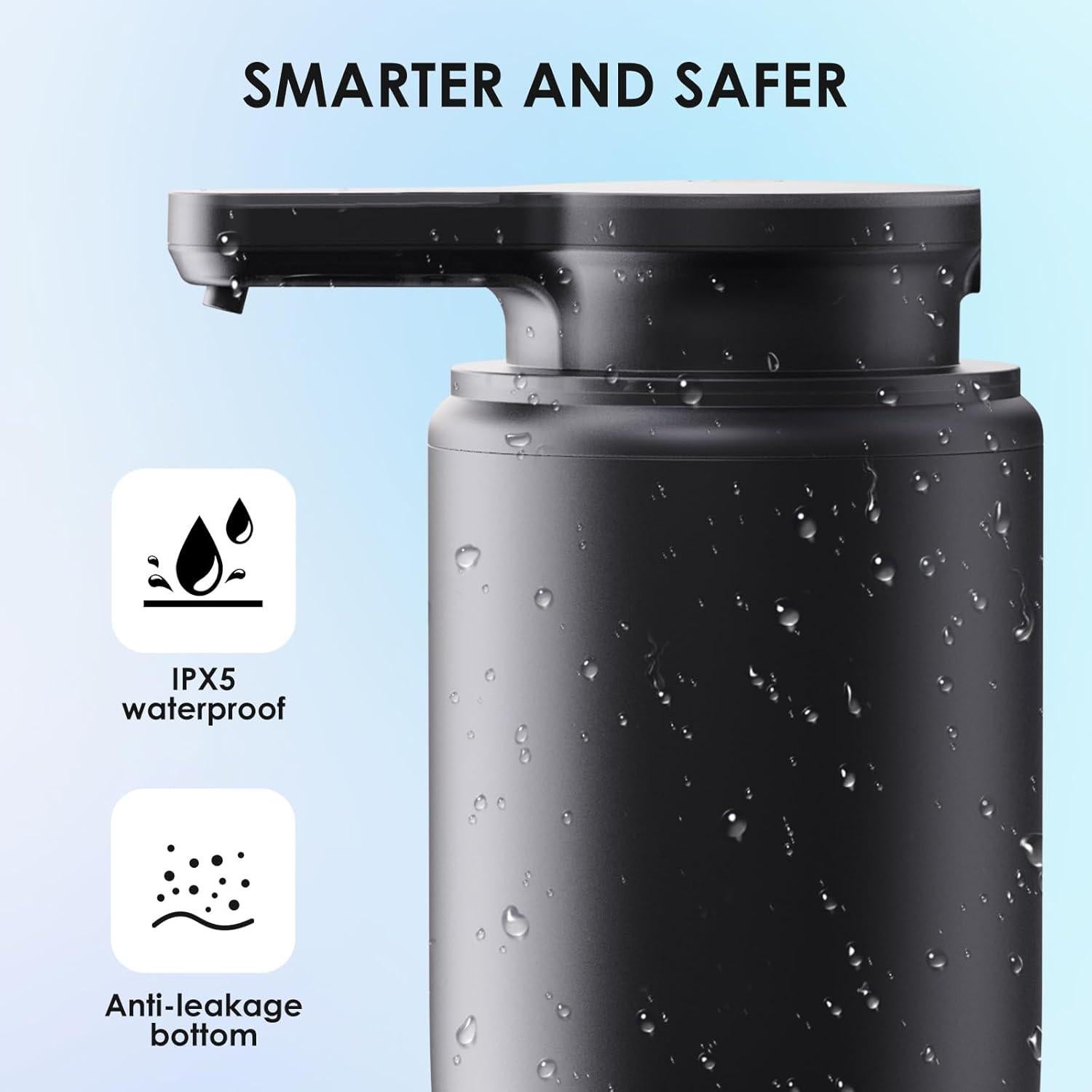 Dispensador de Jabón Automático HOTBABY Negro Recargable USB-C