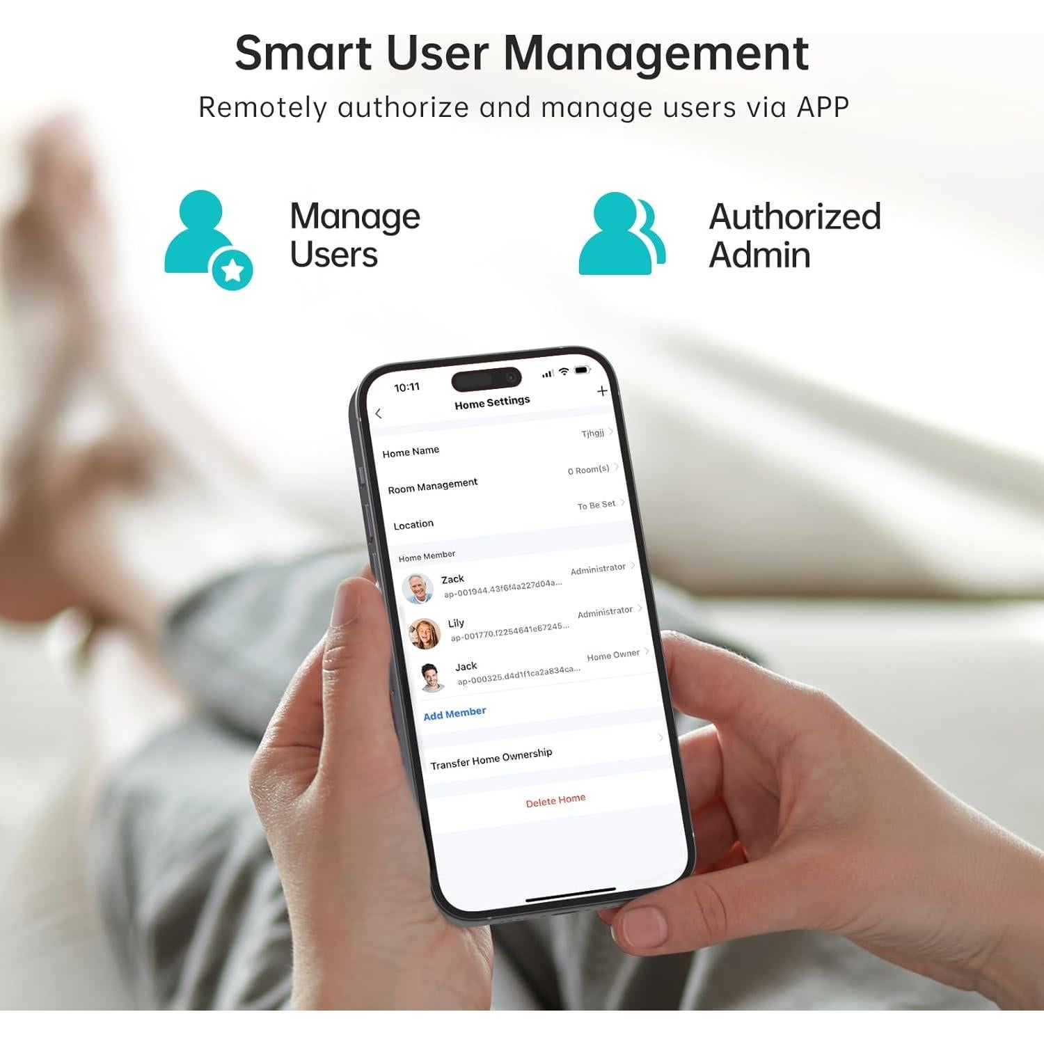 Cerradura Inteligente WiFi Hornbill con Manijas y Huella Dactilar