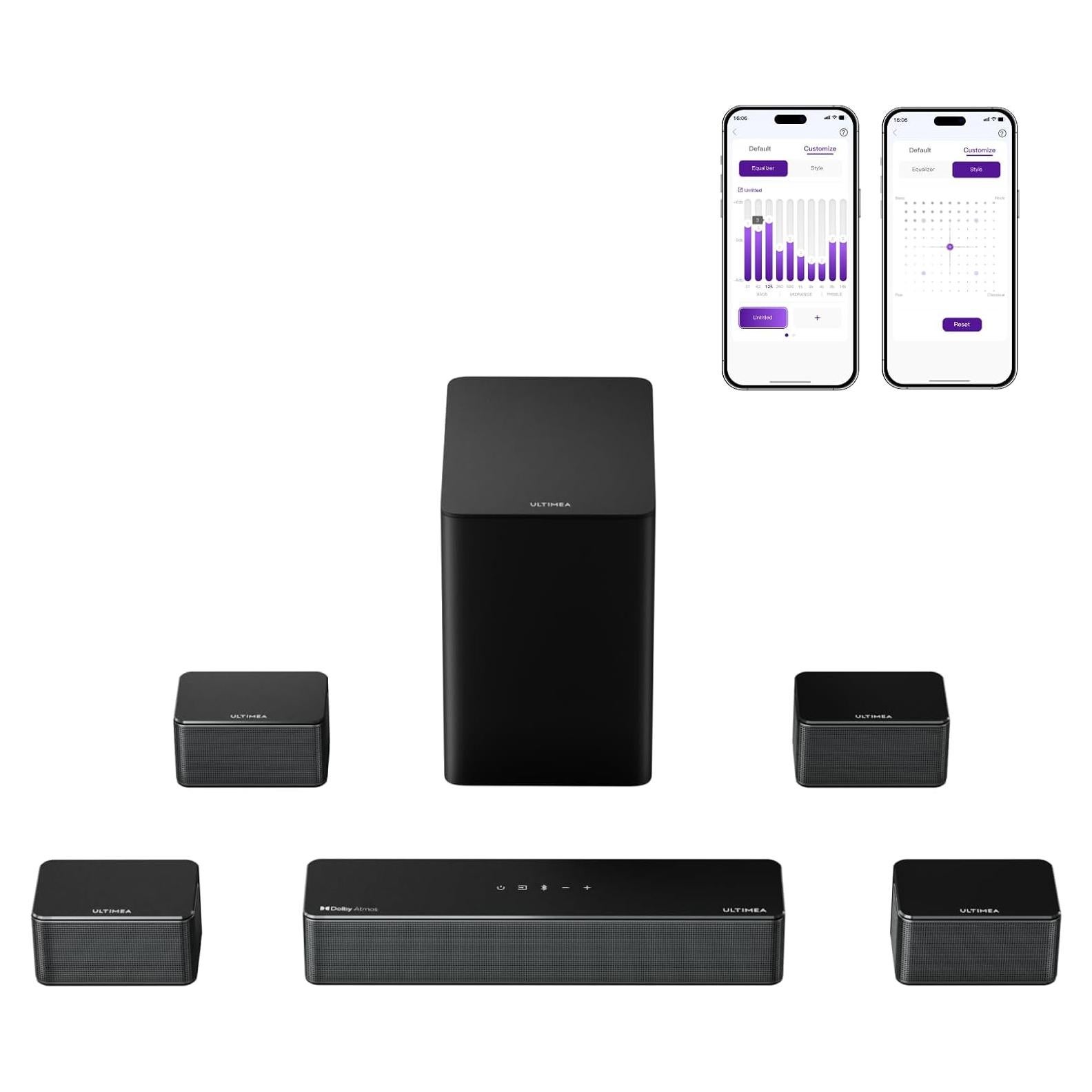 Sistema de Sonido Surround 7.1 ULTIMEA Poseidon D80 460W