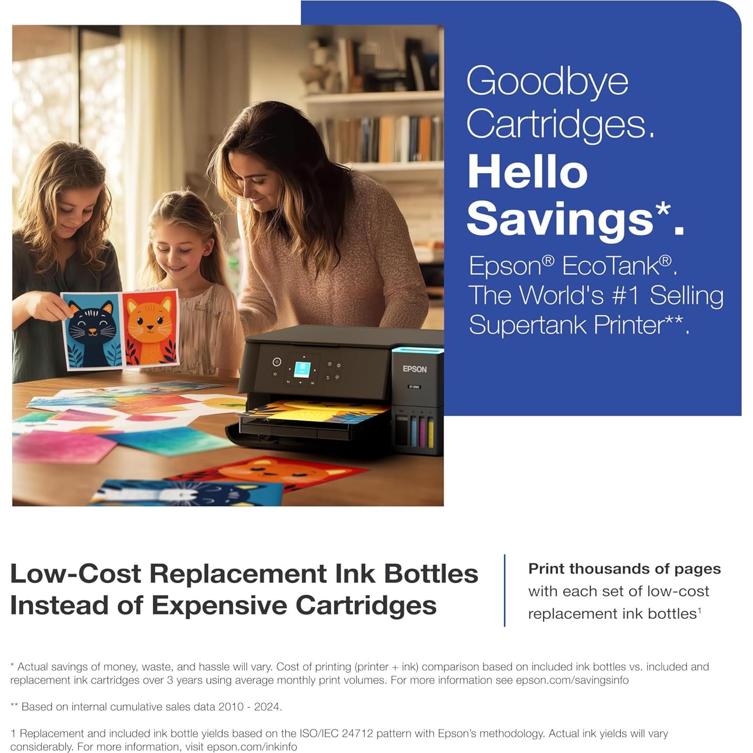 Impresora Epson EcoTank ET-2980 Todo-en-Uno Inalámbrica