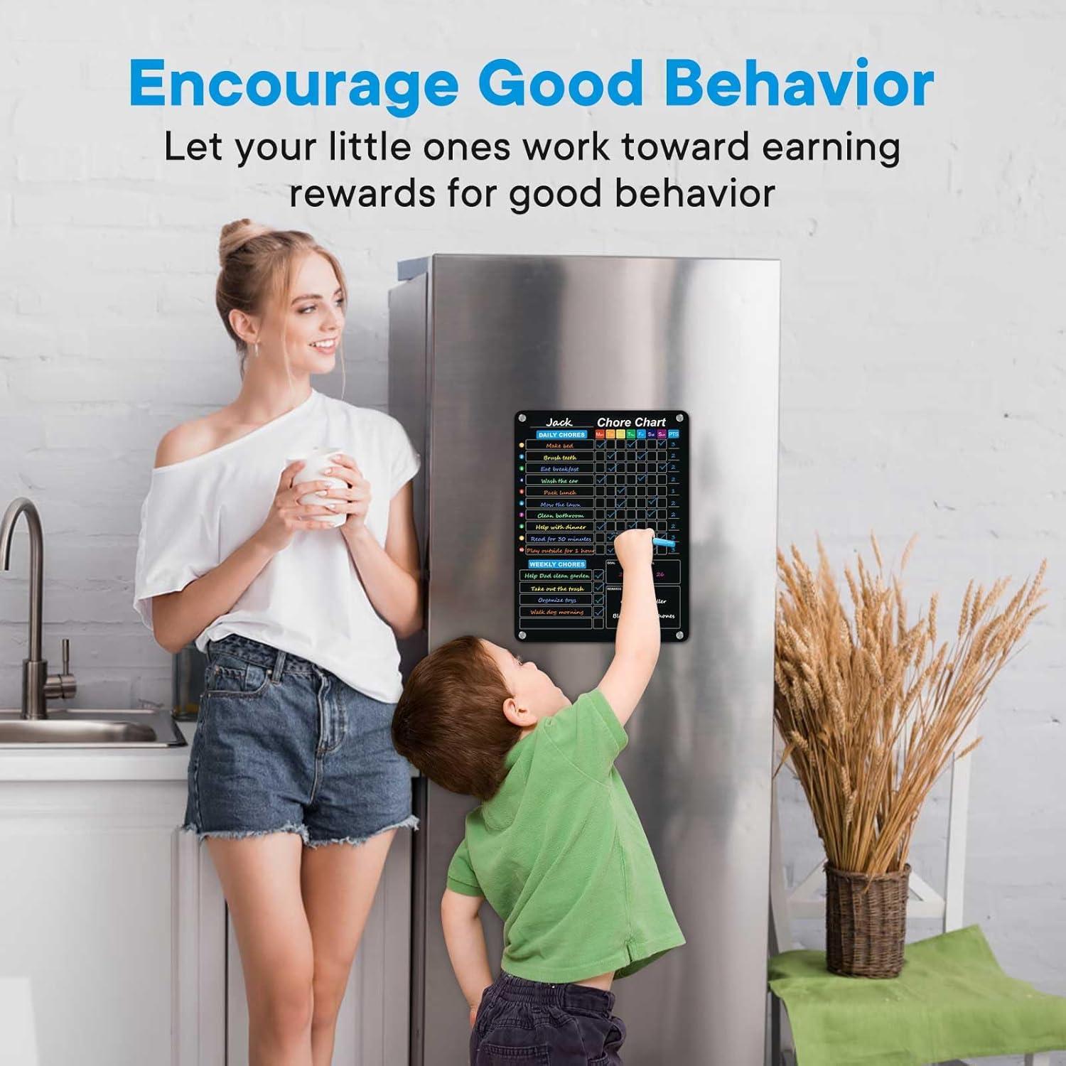 Paquete de 2 Tableros Magnéticos de Acrílico Negro 36.83x26.99cm