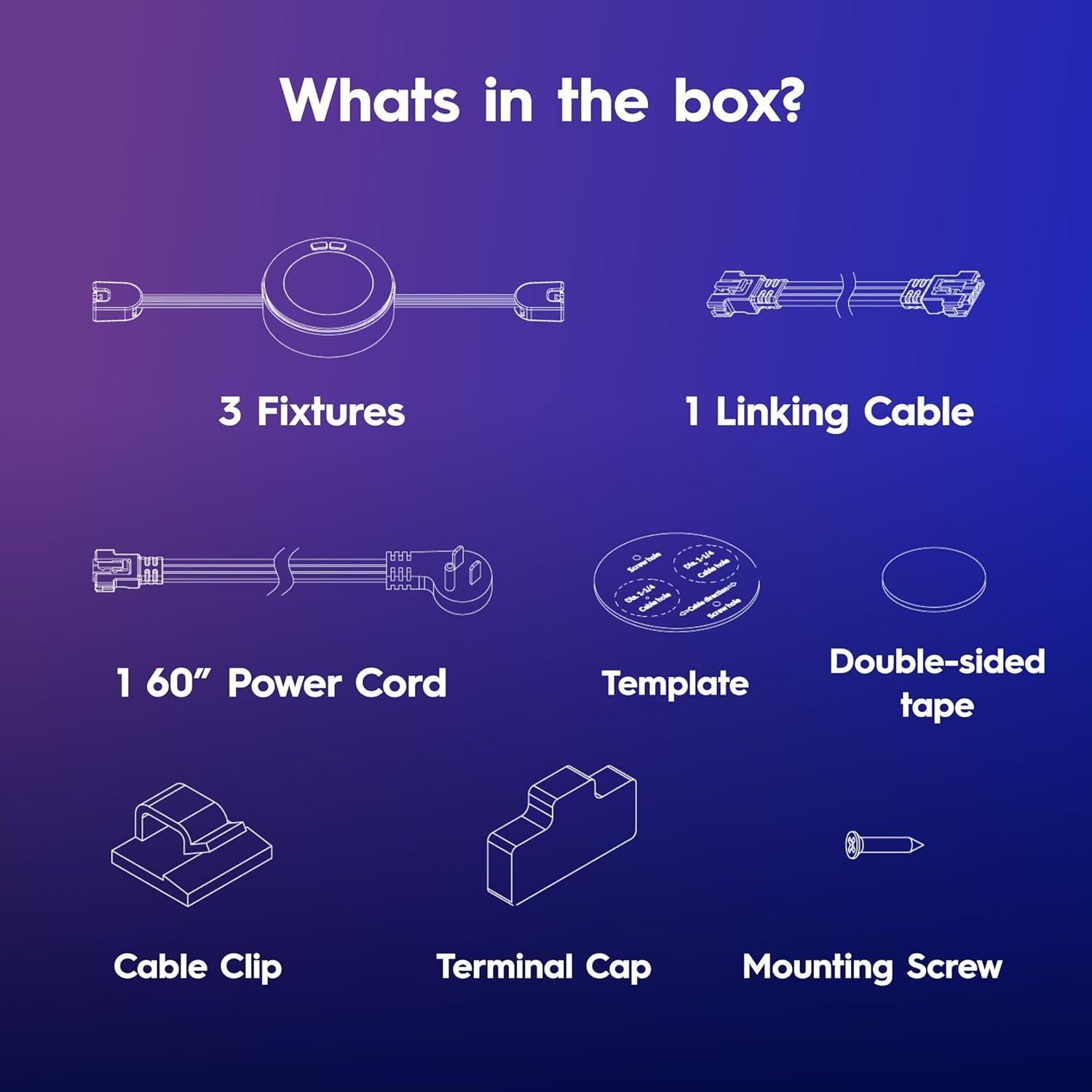 Luces Puck Inteligentes GE Cync Reveal HD+ 3" RGB (Paquete de 3)