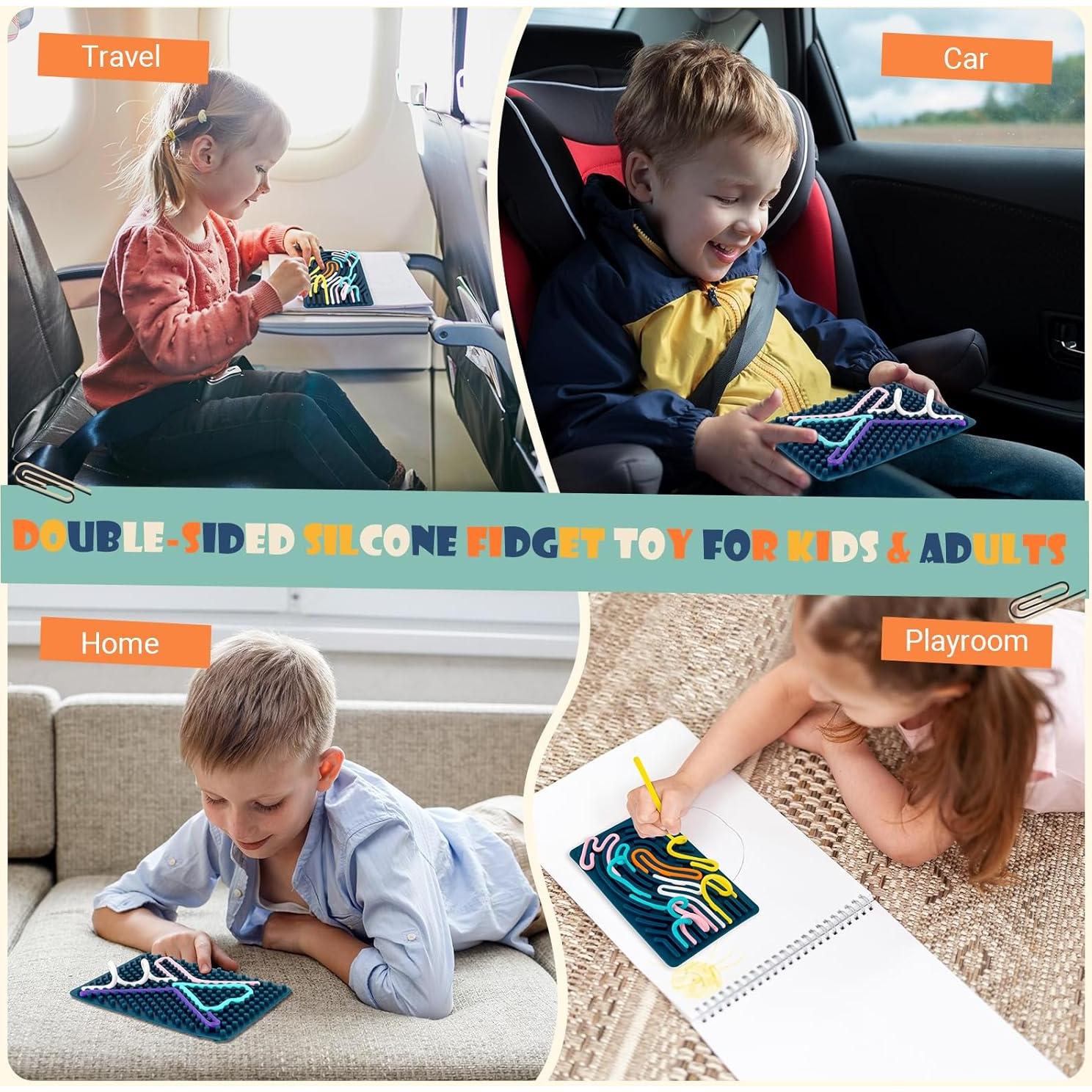 Tablero Sensorial de Silicona JHMFDDSB Verde Oscuro 15 Varillas