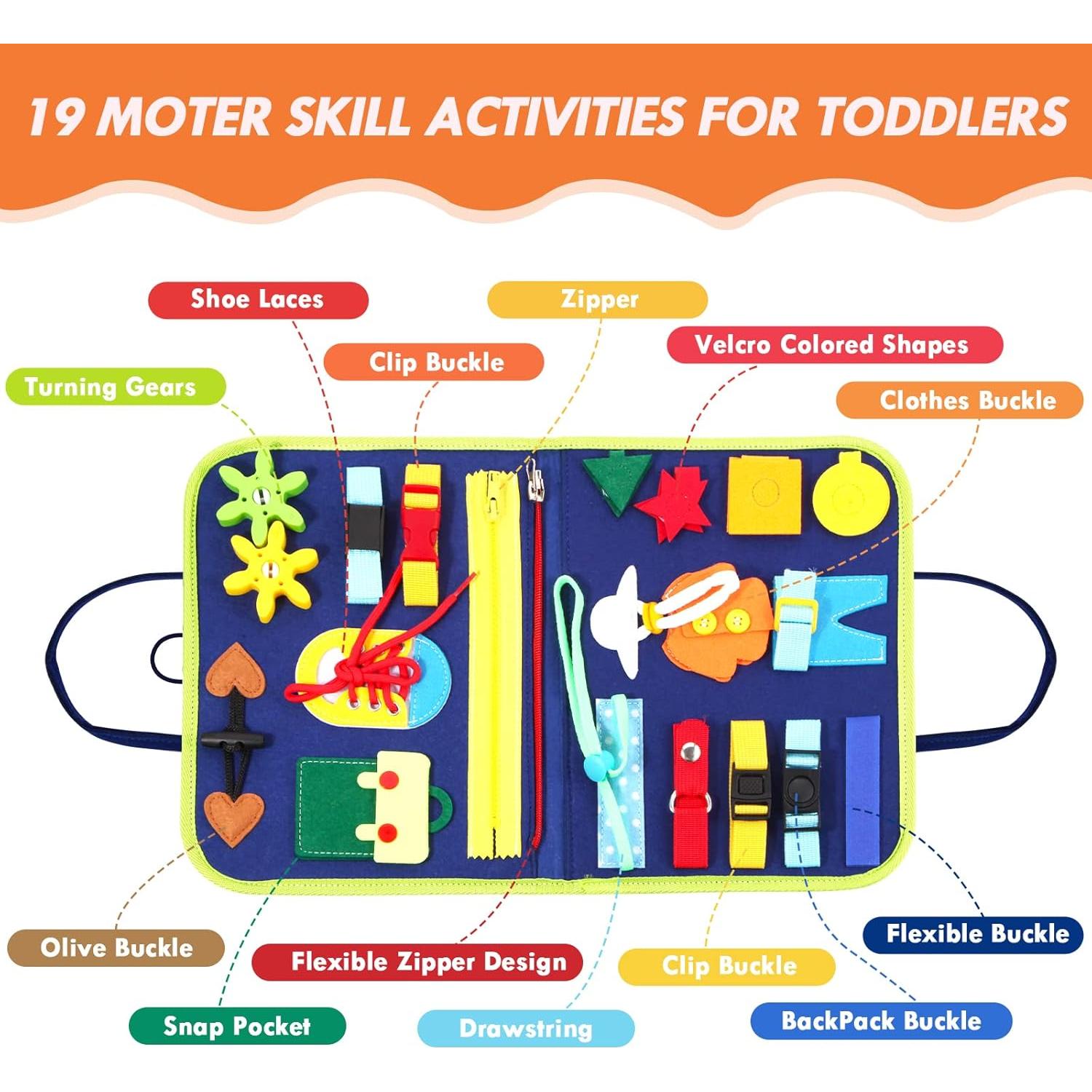 Tablero Ocupado Montessori Hooku Dinosaurio 1-3 Años