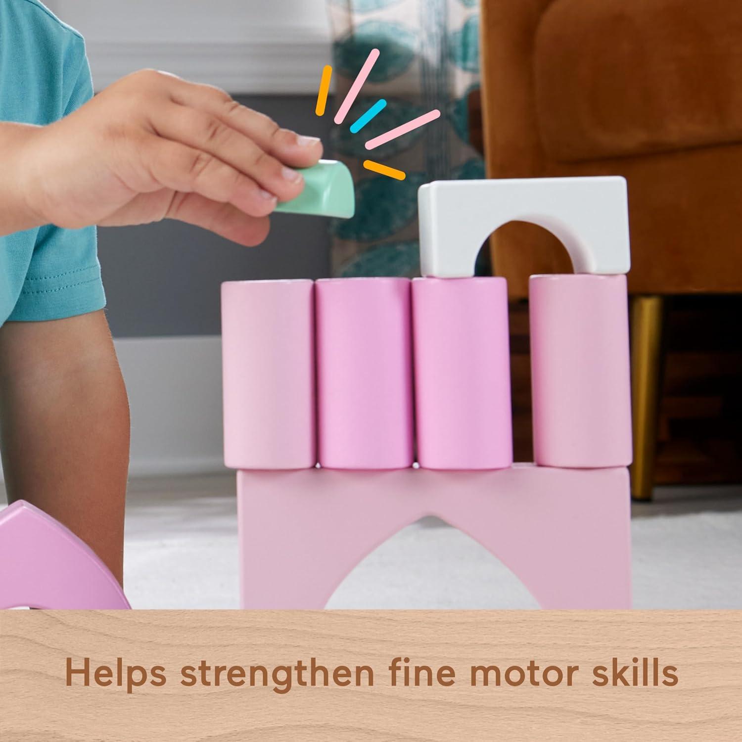 Juego de Bloques de Castillo de Madera Fisher-Price 28 Piezas