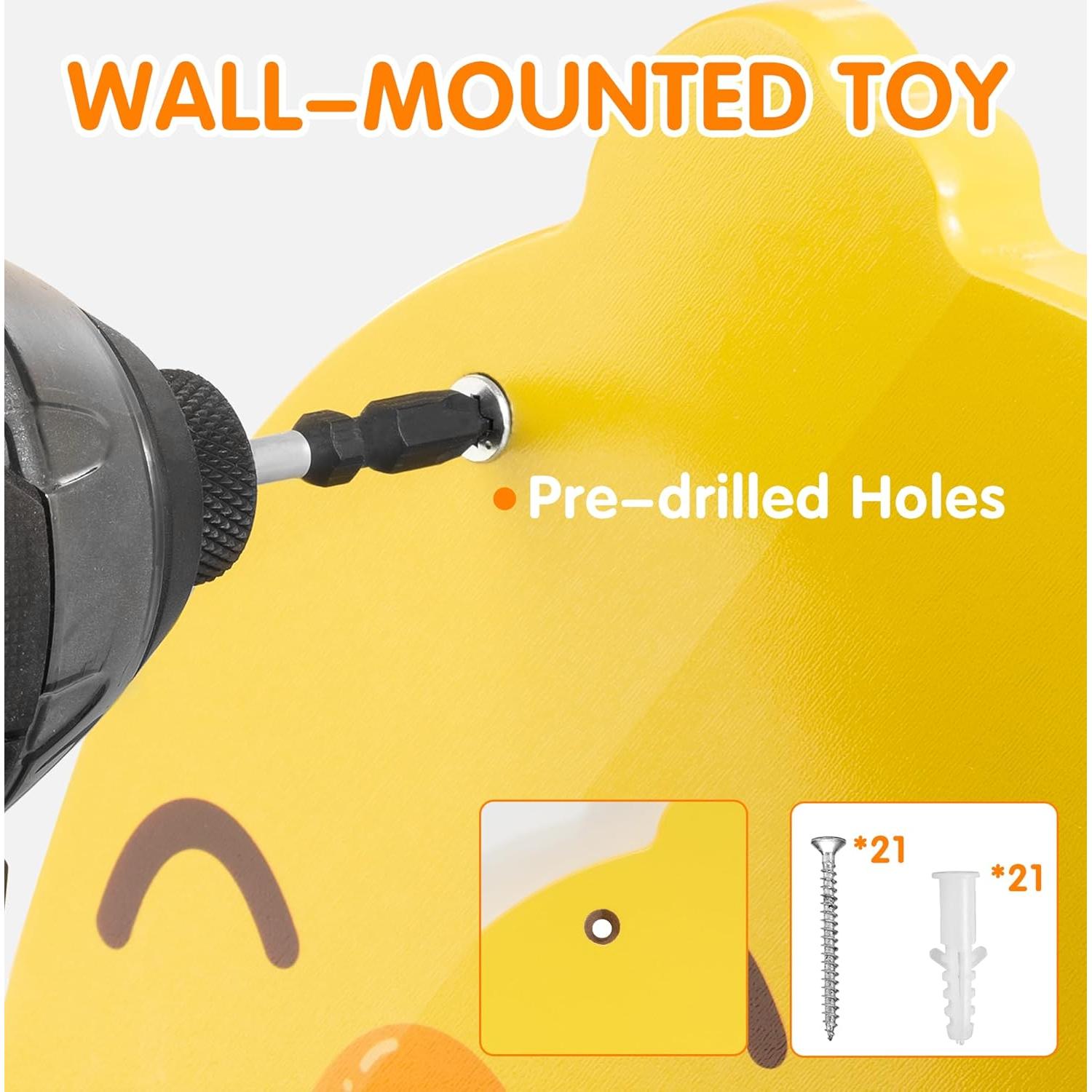 Panel de Pared Sensorial Chick Squad 11 en 1 para Niños