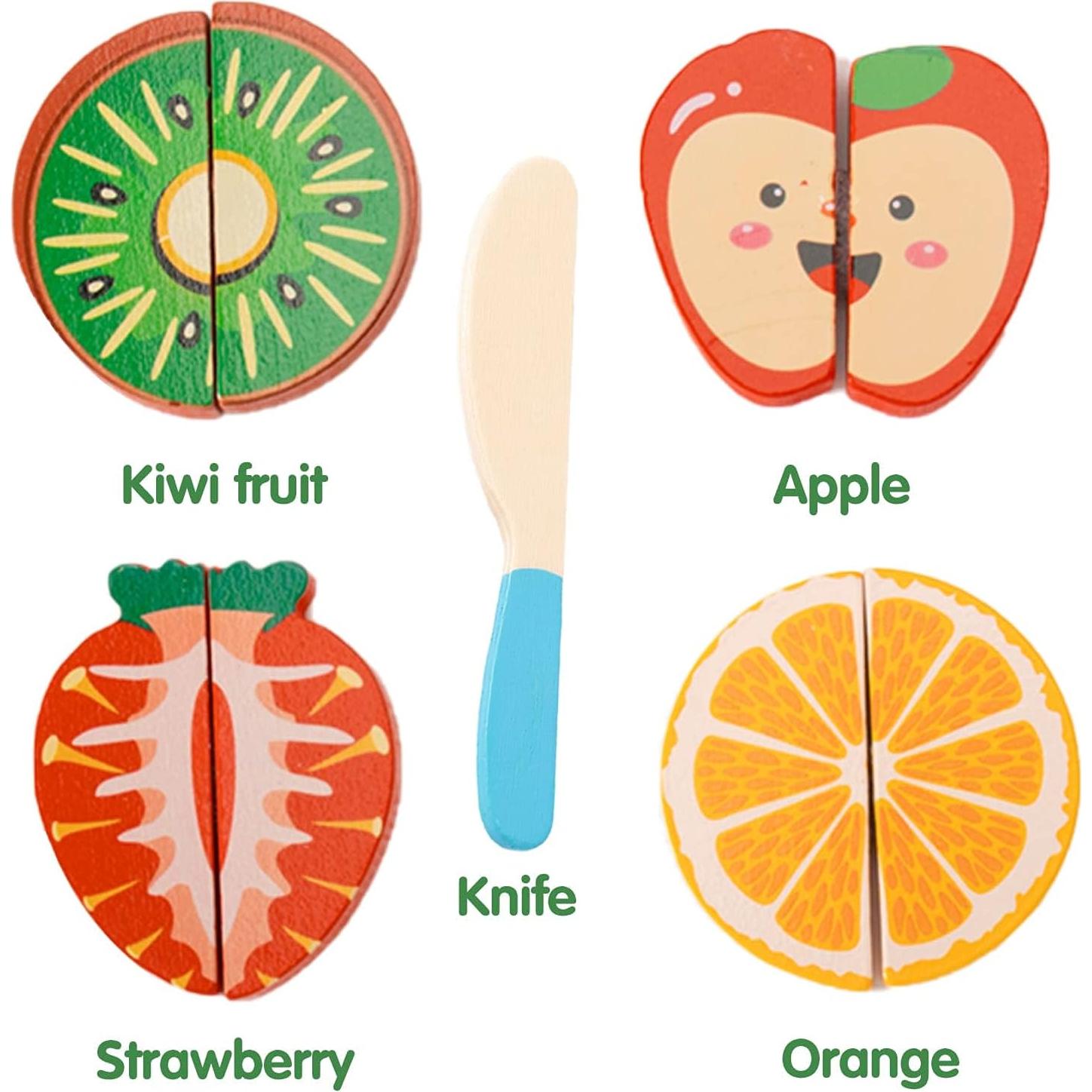 Rompecabezas de Madera CUCOS Frutas 18.03 cm para Niños 1-5 Años