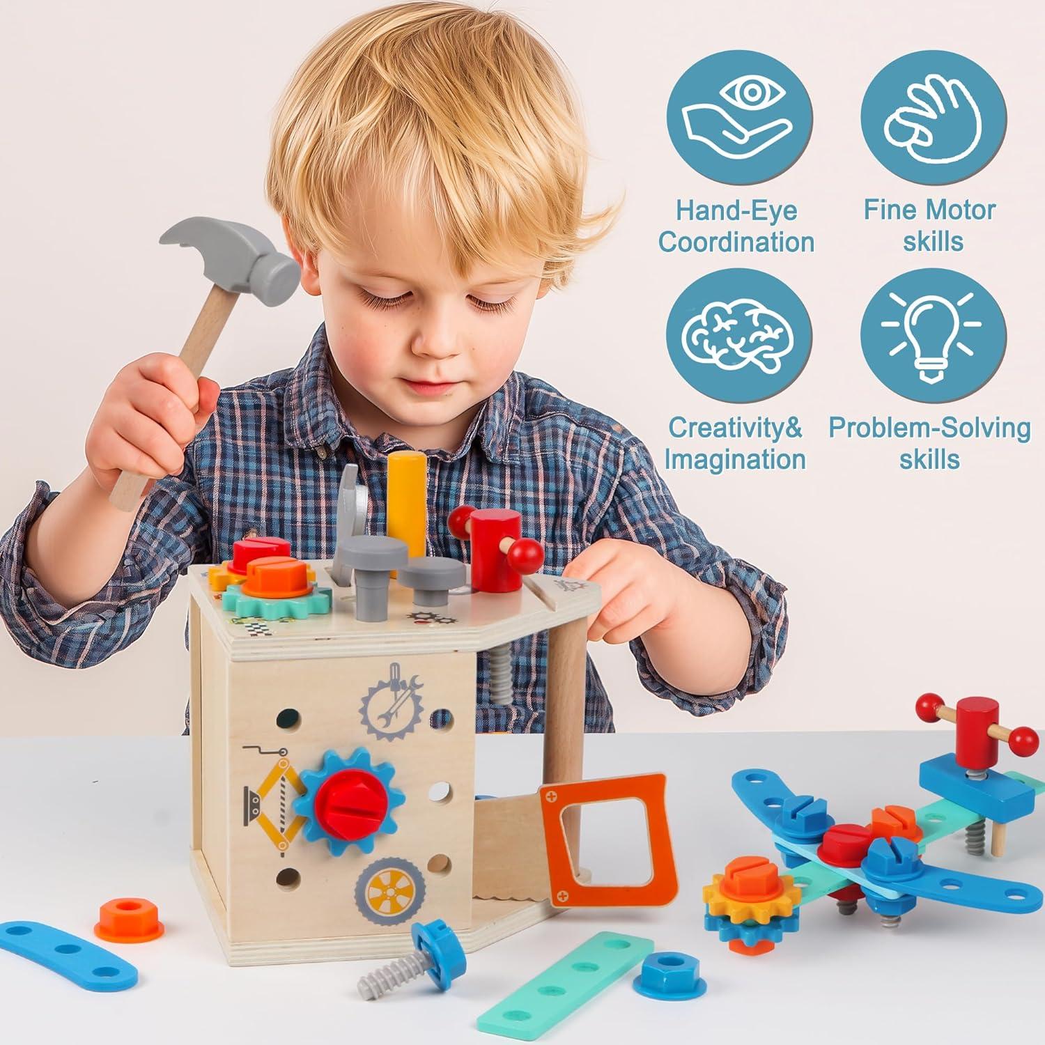 Kit de Herramientas Montessori ALLABC - 33 Piezas para Niños