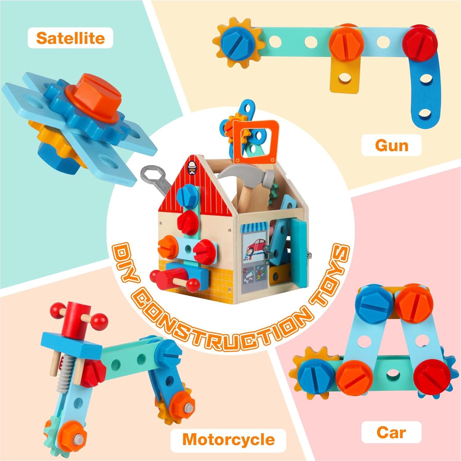 Kit de Herramientas Montessori ALLABC - 33 Piezas para Niños