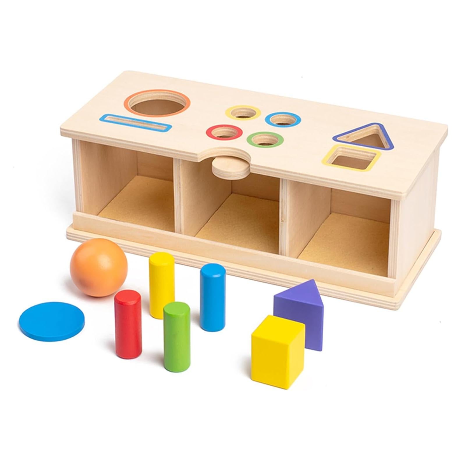 Juguete Montessori de Madera WoodenEdu Clasificador de Colores y Formas