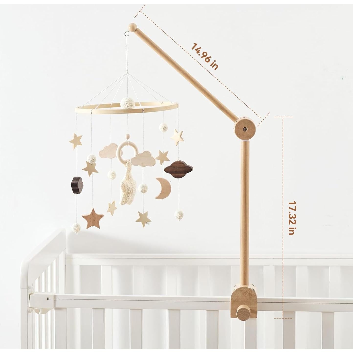 Soporte de Móvil para Cuna de Madera Ajustable Vamos a Hacer