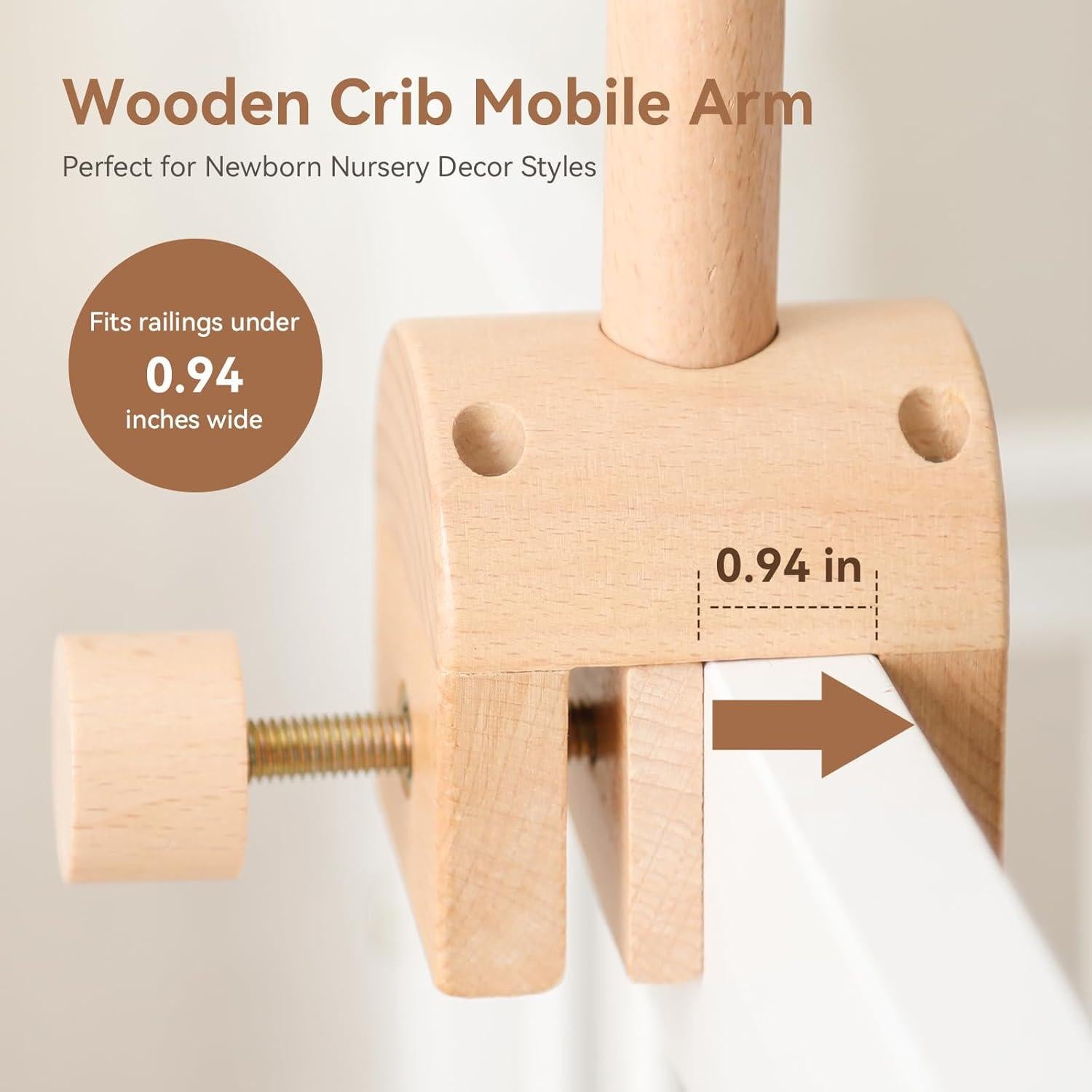 Soporte de Móvil para Cuna de Madera Ajustable Vamos a Hacer