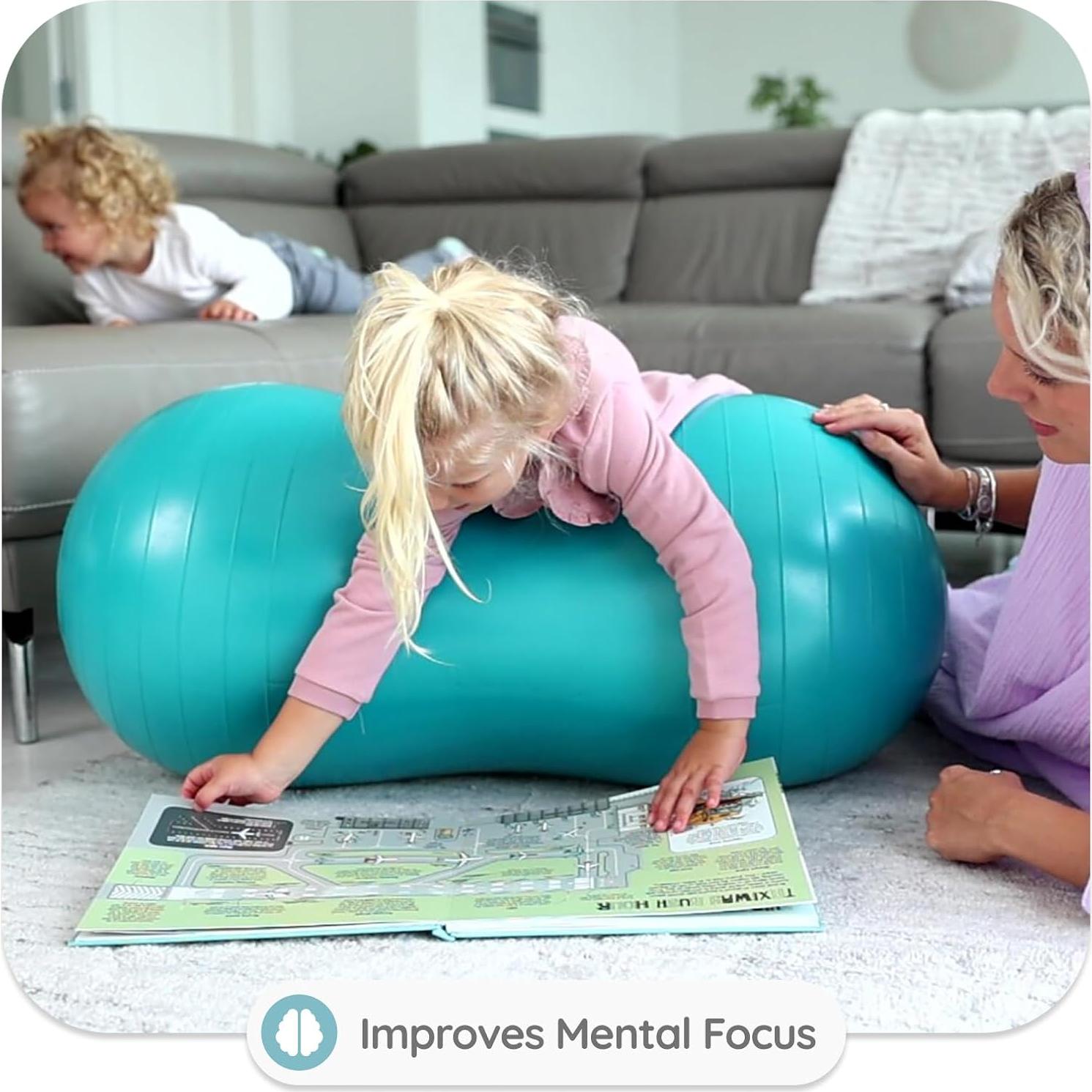 Bola de Ejercicio Sensorial BABYGO 45cm Azul para Niños