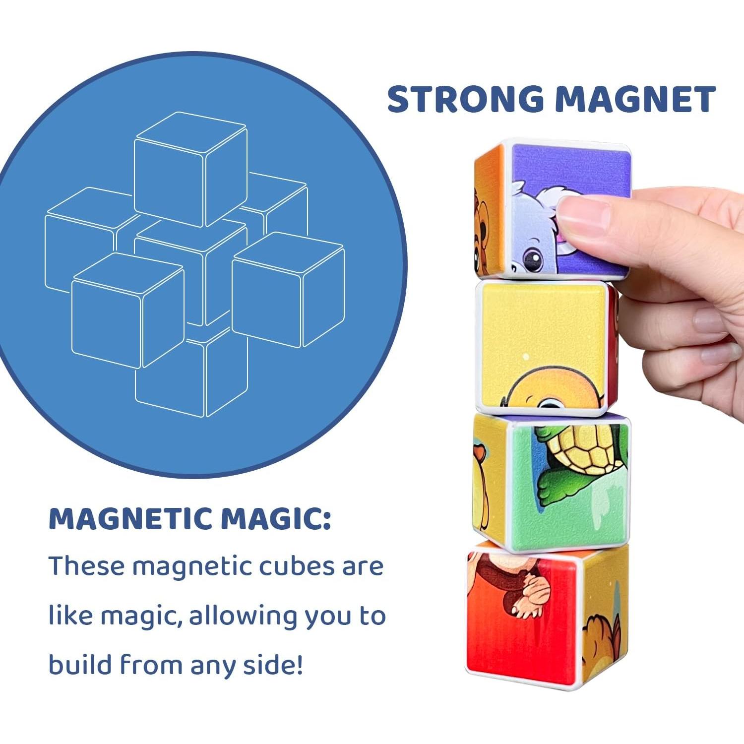 Bloques Magnéticos Montessori Pairez Toys 24 PCS 36 Patrones