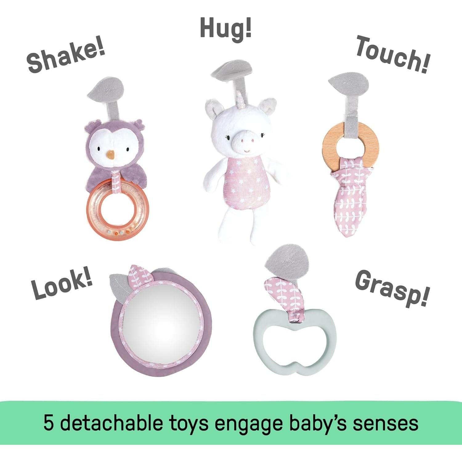 Gimnasio de Actividad Ingenuity Cozy Spot Calla - Tapete Reversible