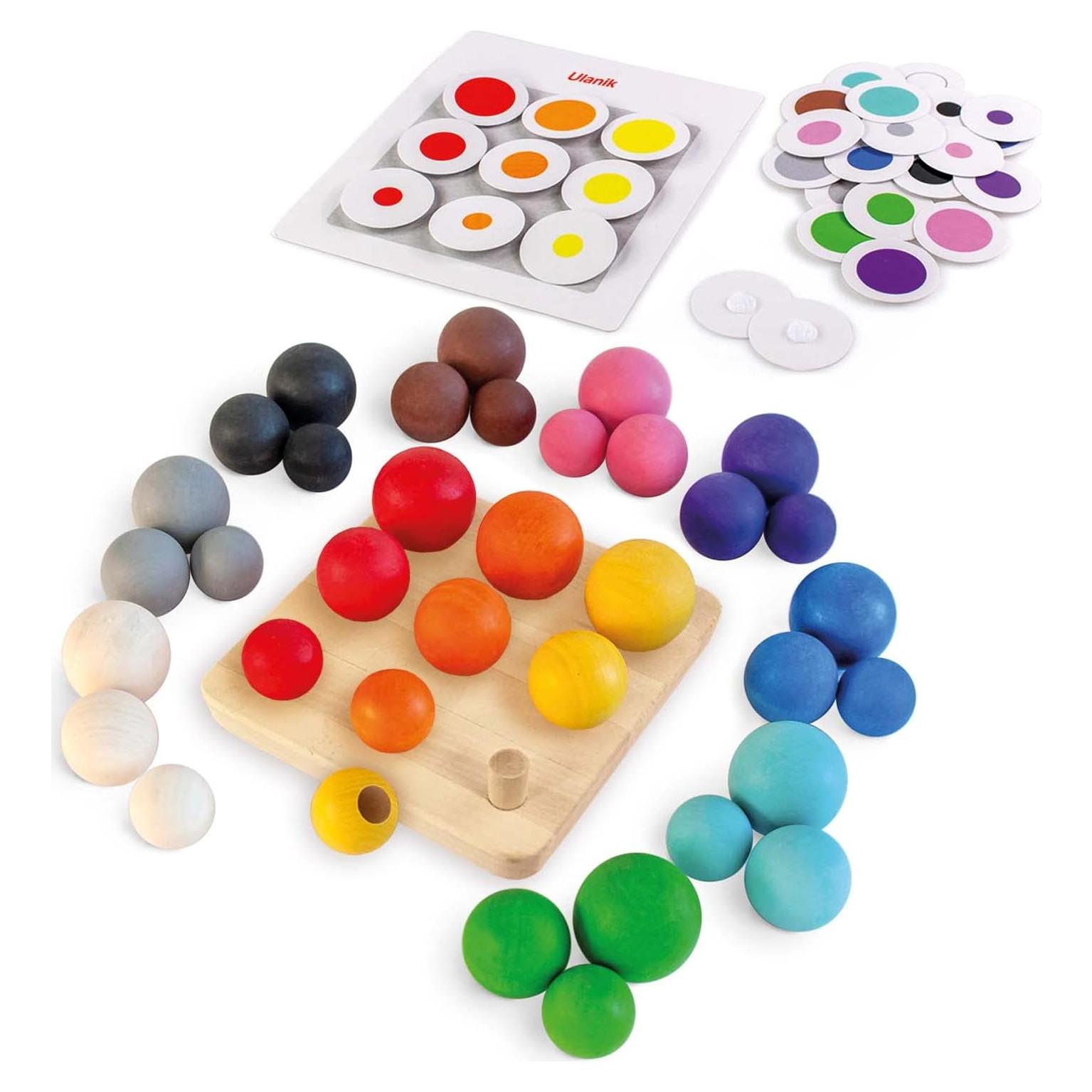 Juguete Montessori Ulanik - 36 Piezas de Clasificación de Colores
