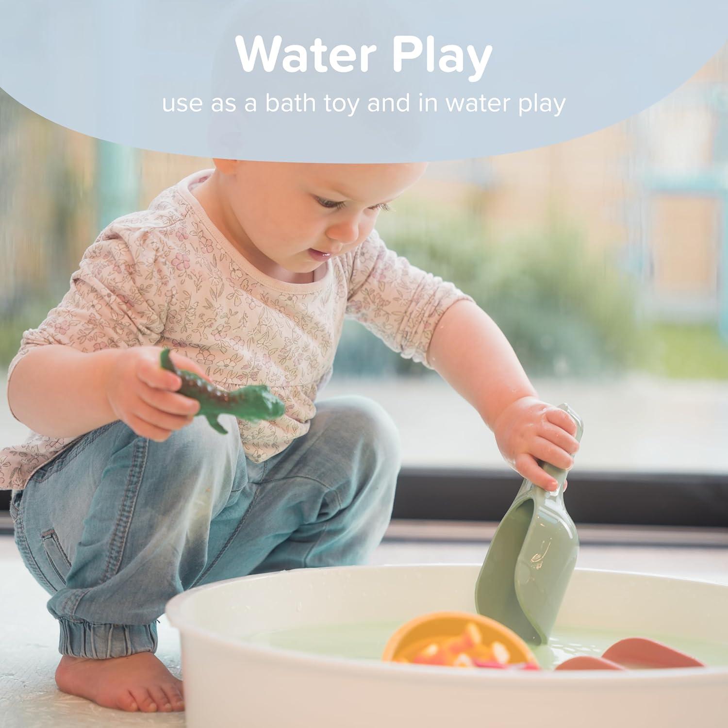 Cucharas de Silicona Anidadas Inspira Mi Juego - Coral - 3 Unidades