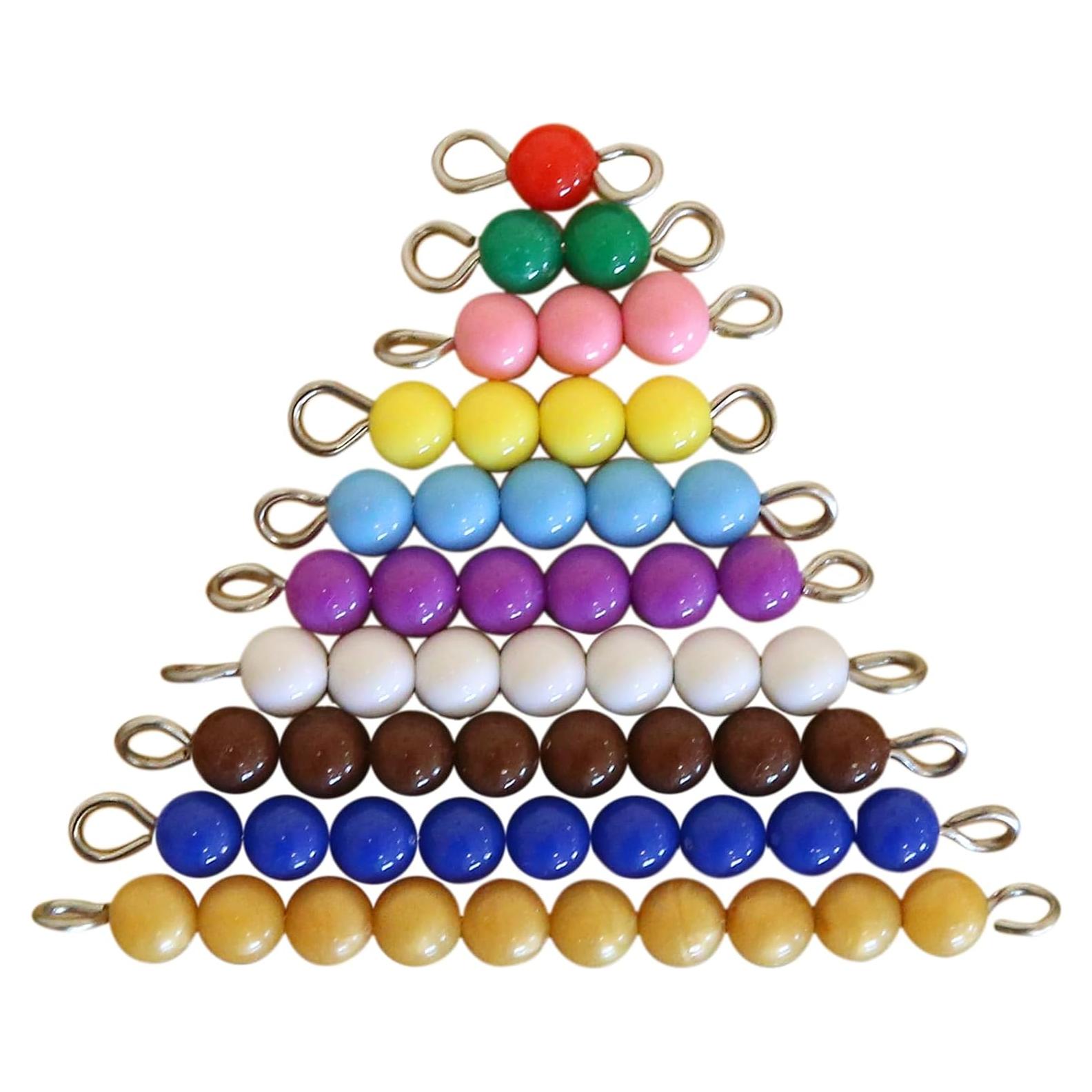 Escalera de Cuentas de Colores Montessori Outlet 8x5x0.8cm