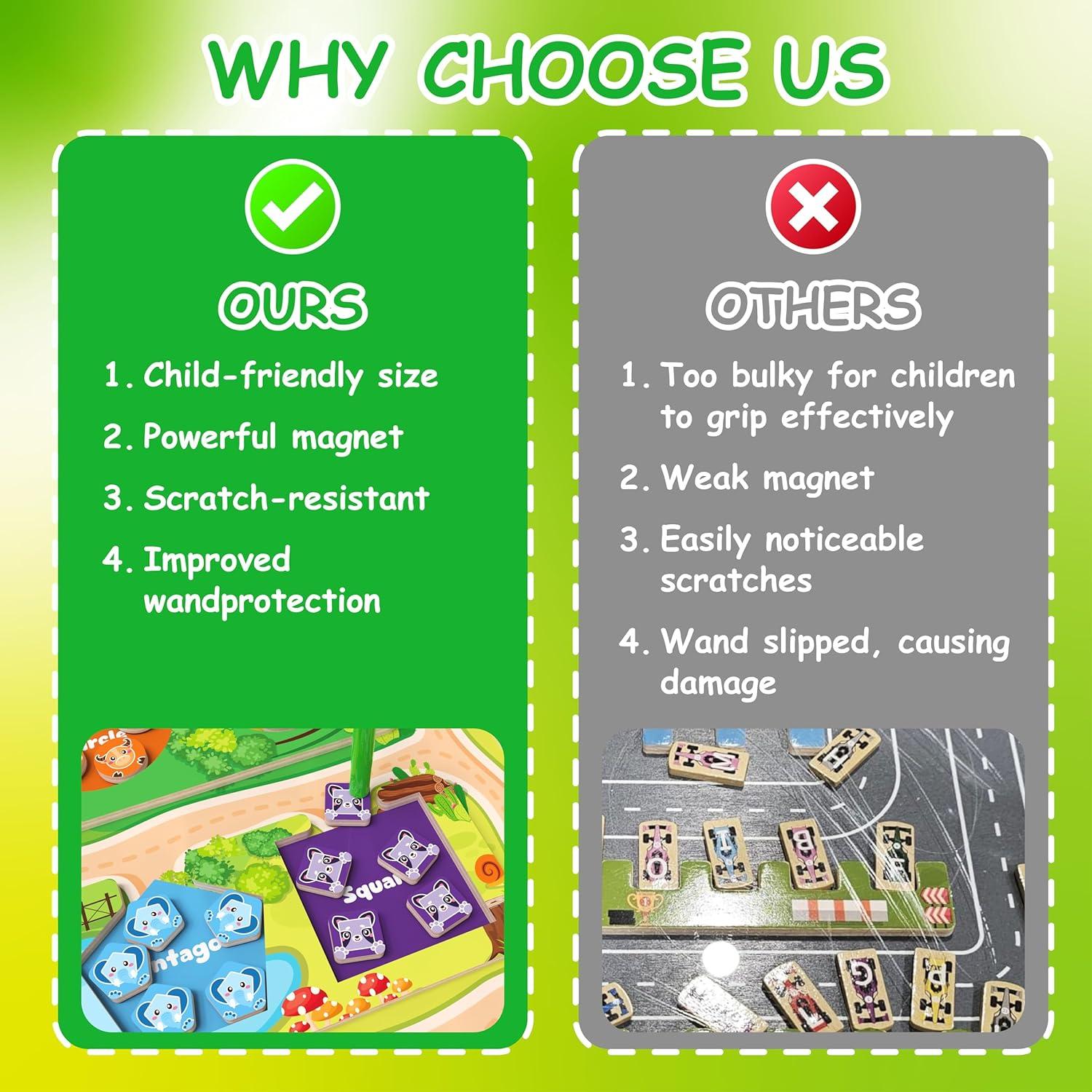 Rompecabezas Magnético Montessori DUKVSG - Laberinto de Colores y Formas