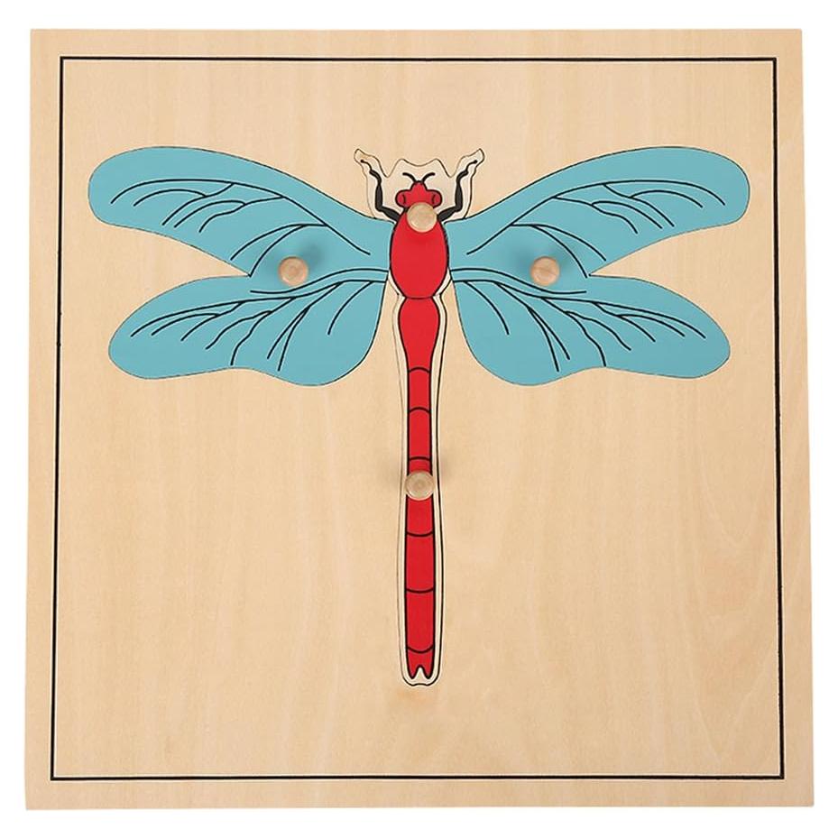 Puzzle de Libélula Montessori MEYOR 25.4x25.4 cm para Bebés