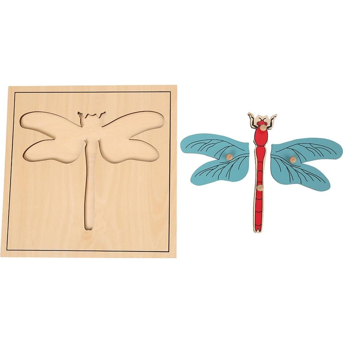 Puzzle de Libélula Montessori MEYOR 25.4x25.4 cm para Bebés