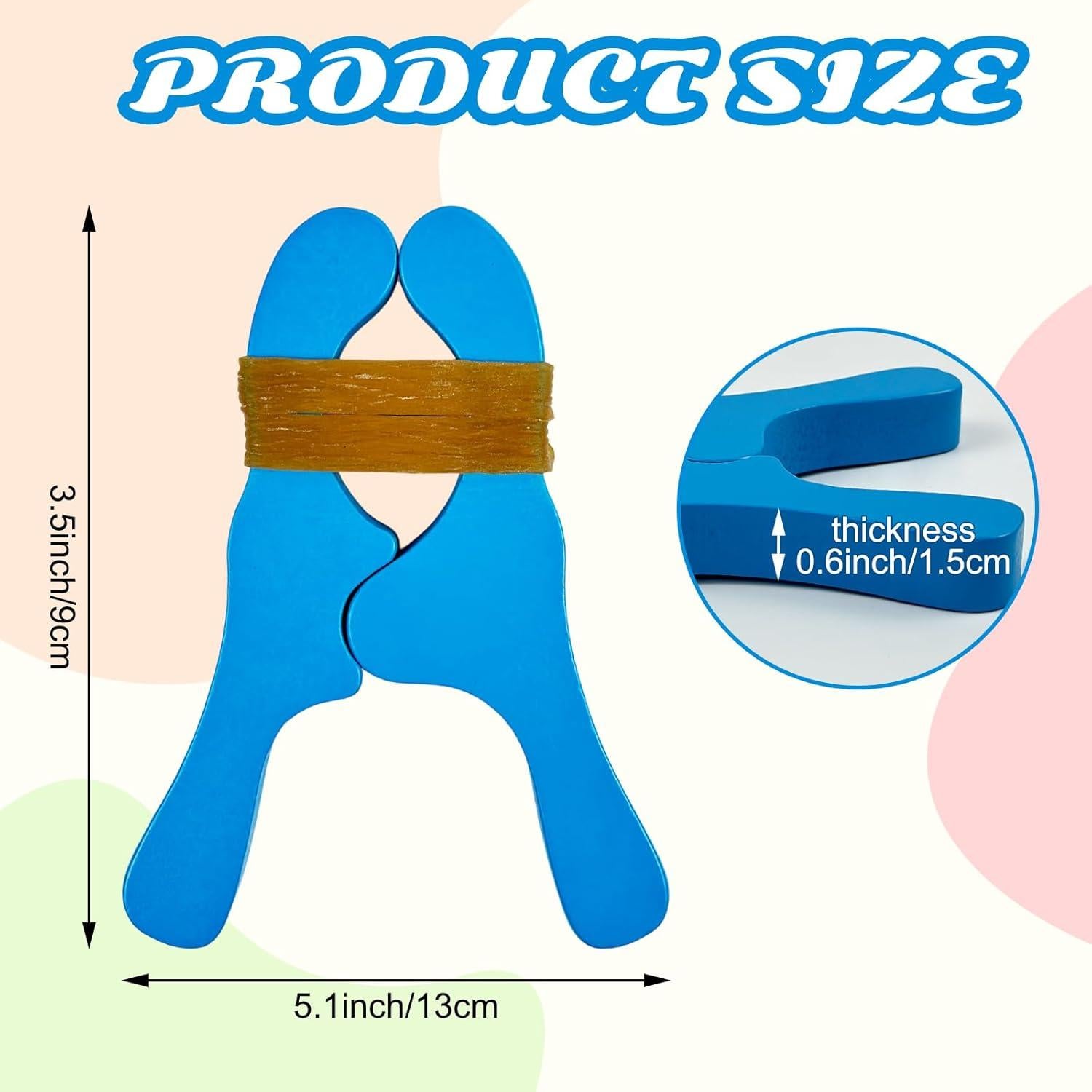 Juego de 10 Clips de Madera Coloridos Hlimior para Niños