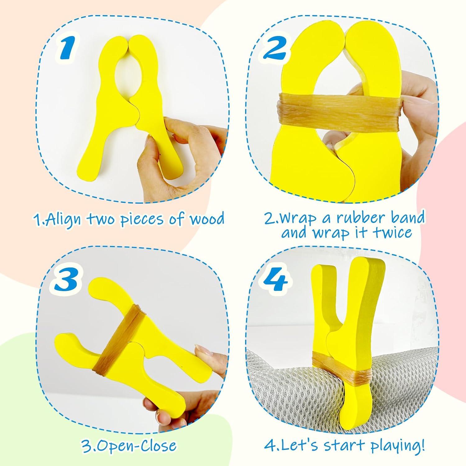 Juego de 10 Clips de Madera Coloridos Hlimior para Niños