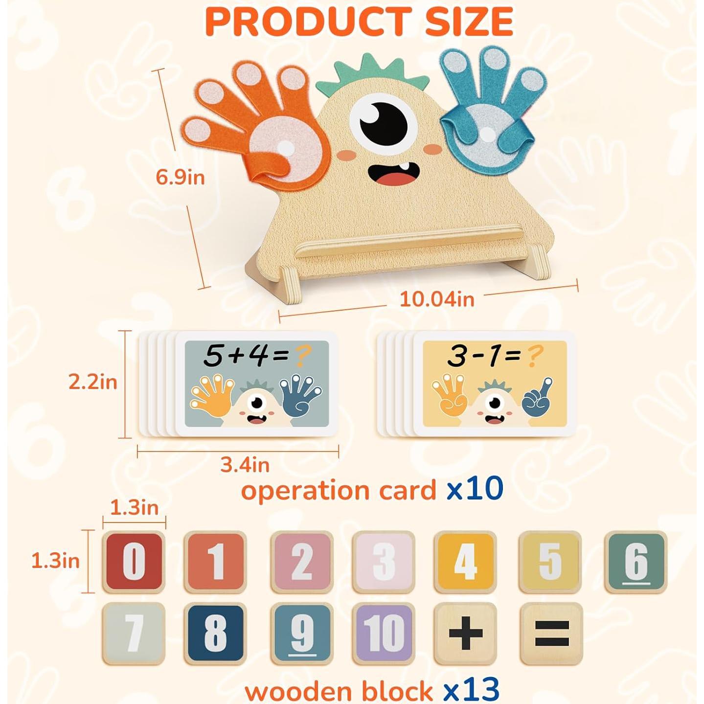 Juguetes Montessori Paisure para Niños 3-5 Años - Matemáticas