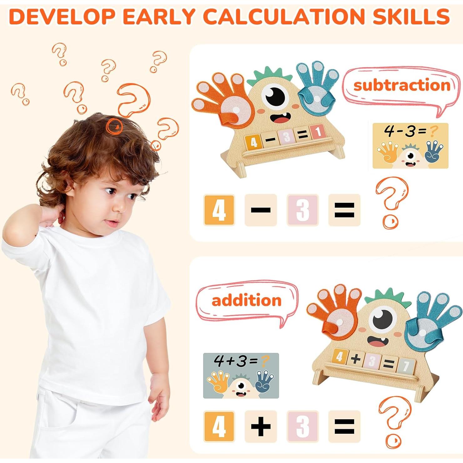 Juguetes Montessori Paisure para Niños 3-5 Años - Matemáticas