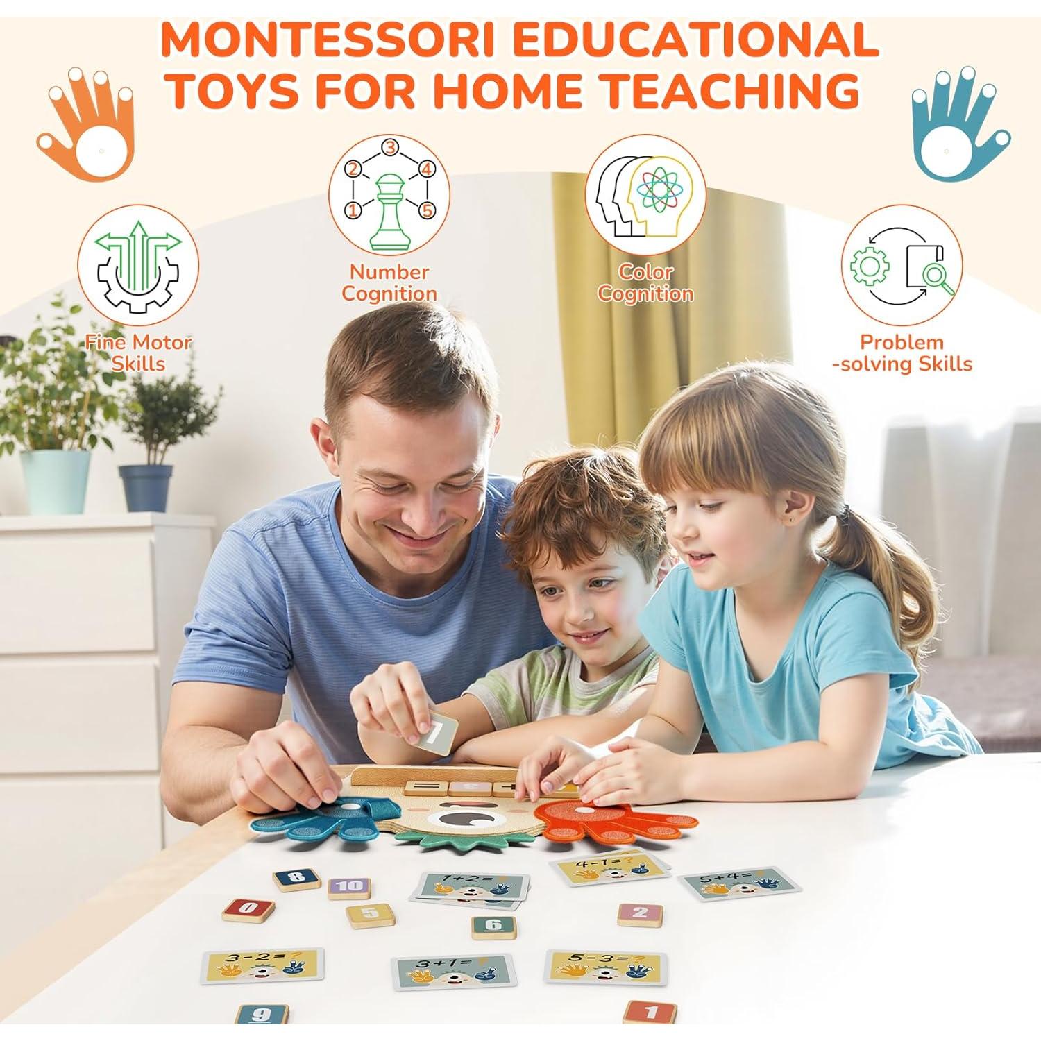 Juguetes Montessori Paisure para Niños 3-5 Años - Matemáticas
