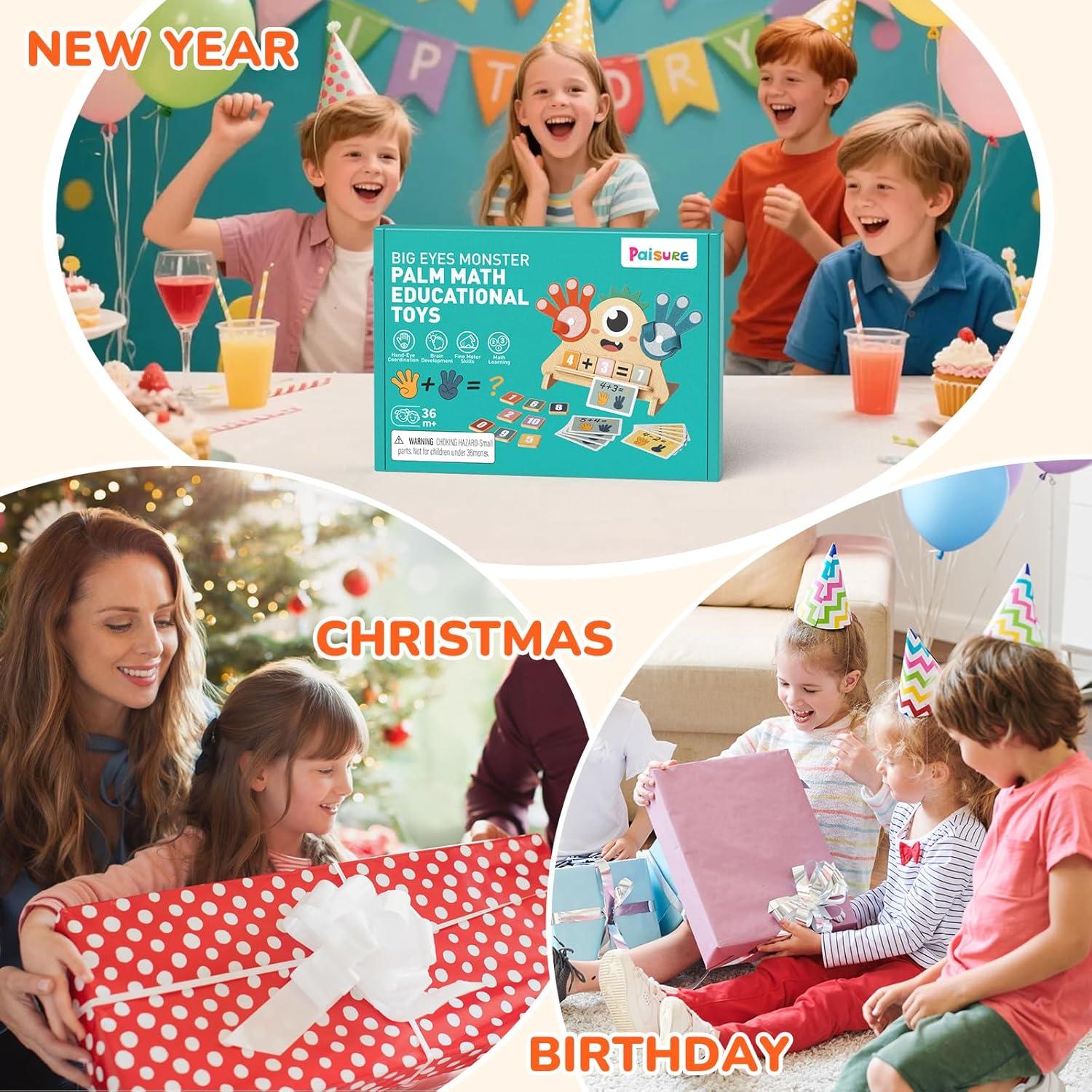 Juguetes Montessori Paisure para Niños 3-5 Años - Matemáticas